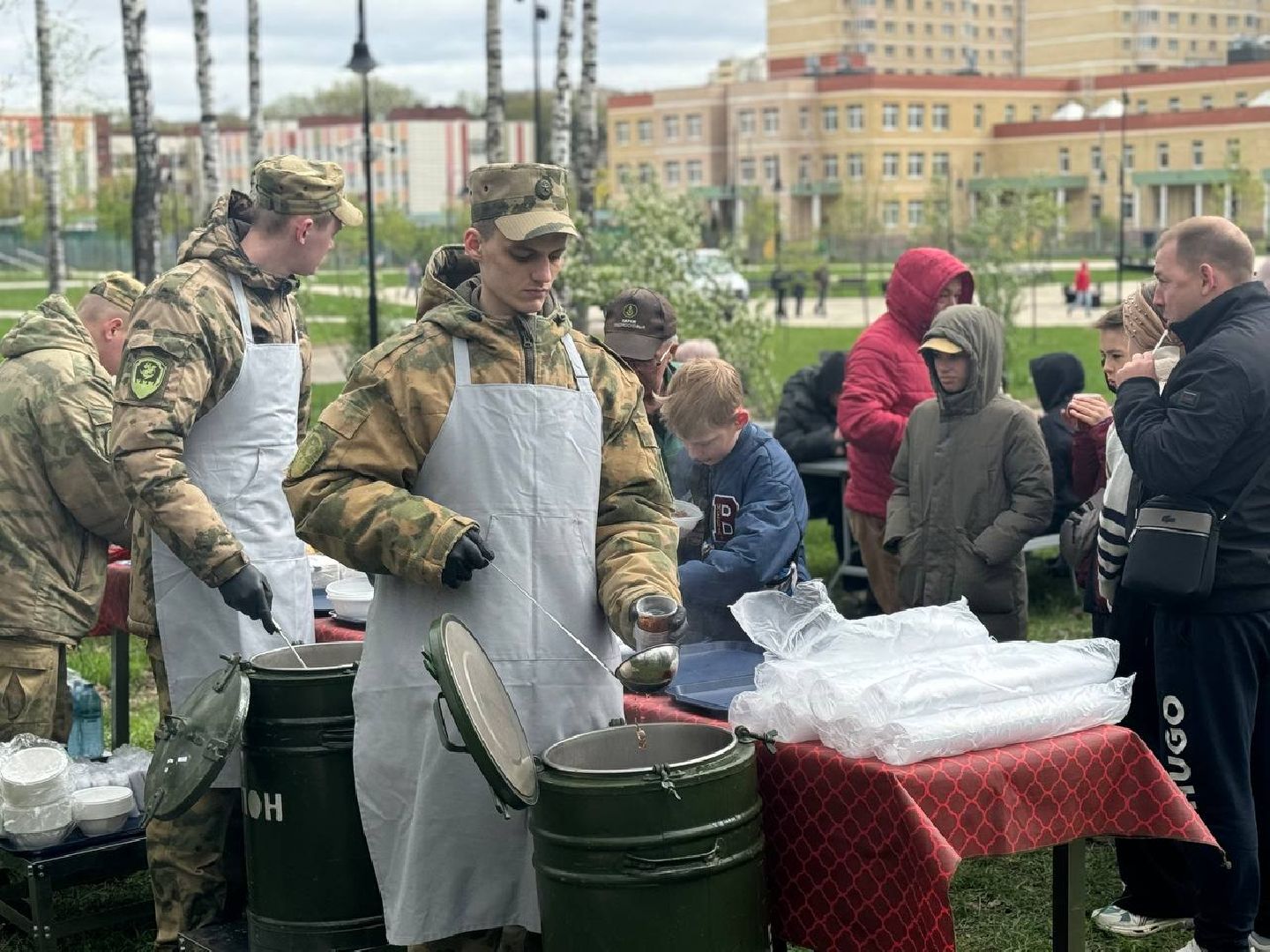 субботник, уборка, полевая кухня,