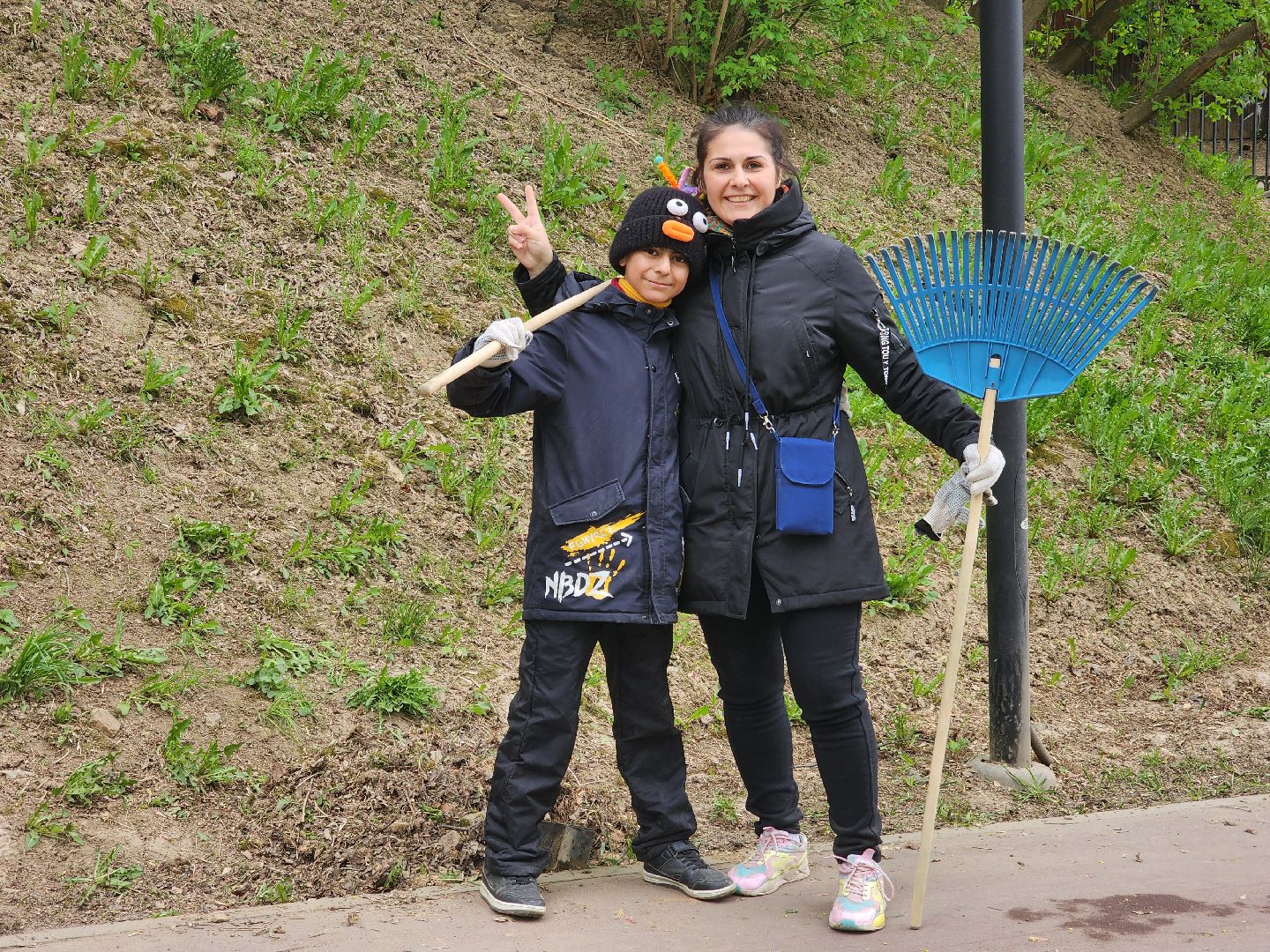 Подольск , субботник, парк талалихина,