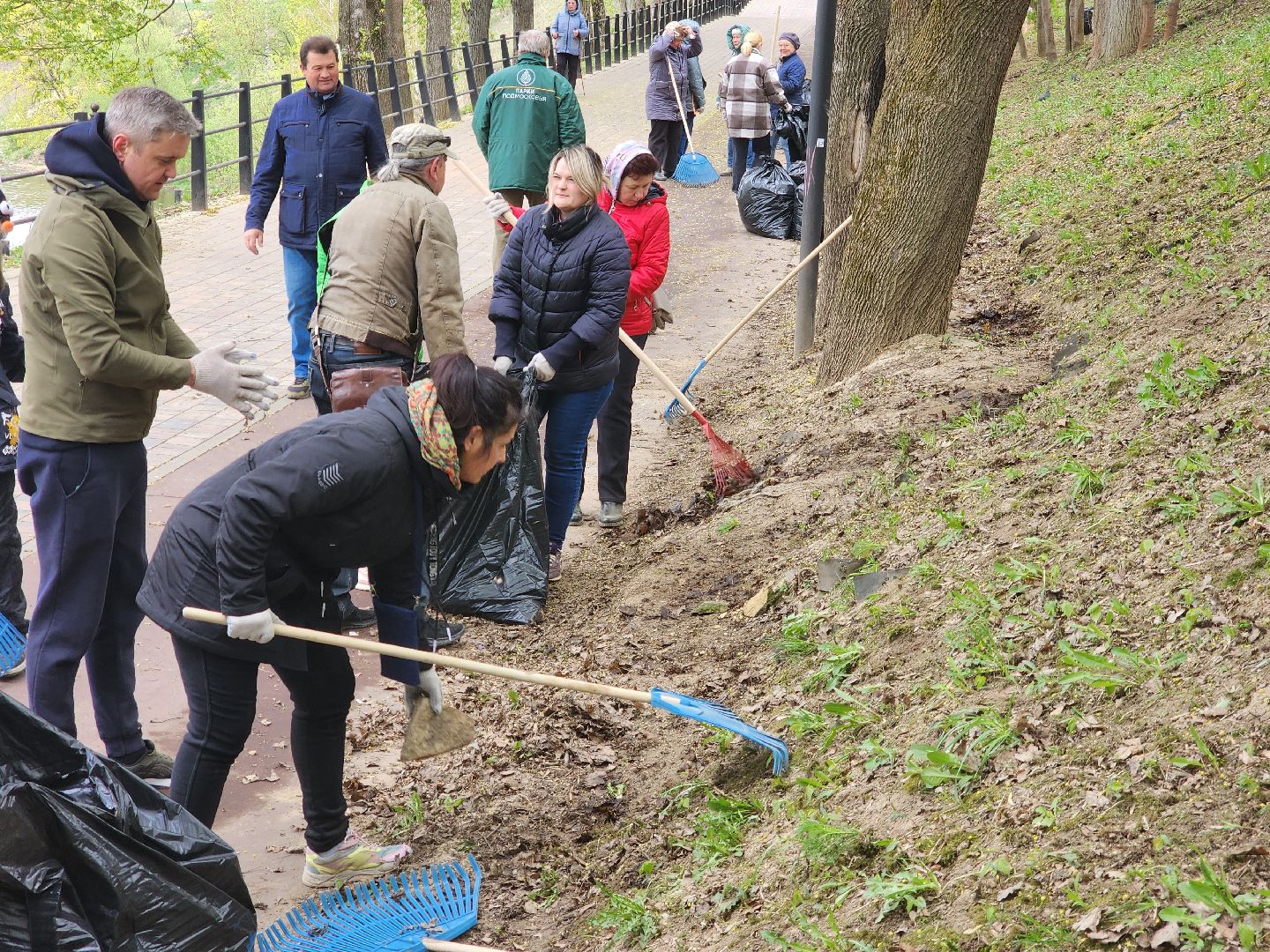 Подольск , субботник, парк талалихина,