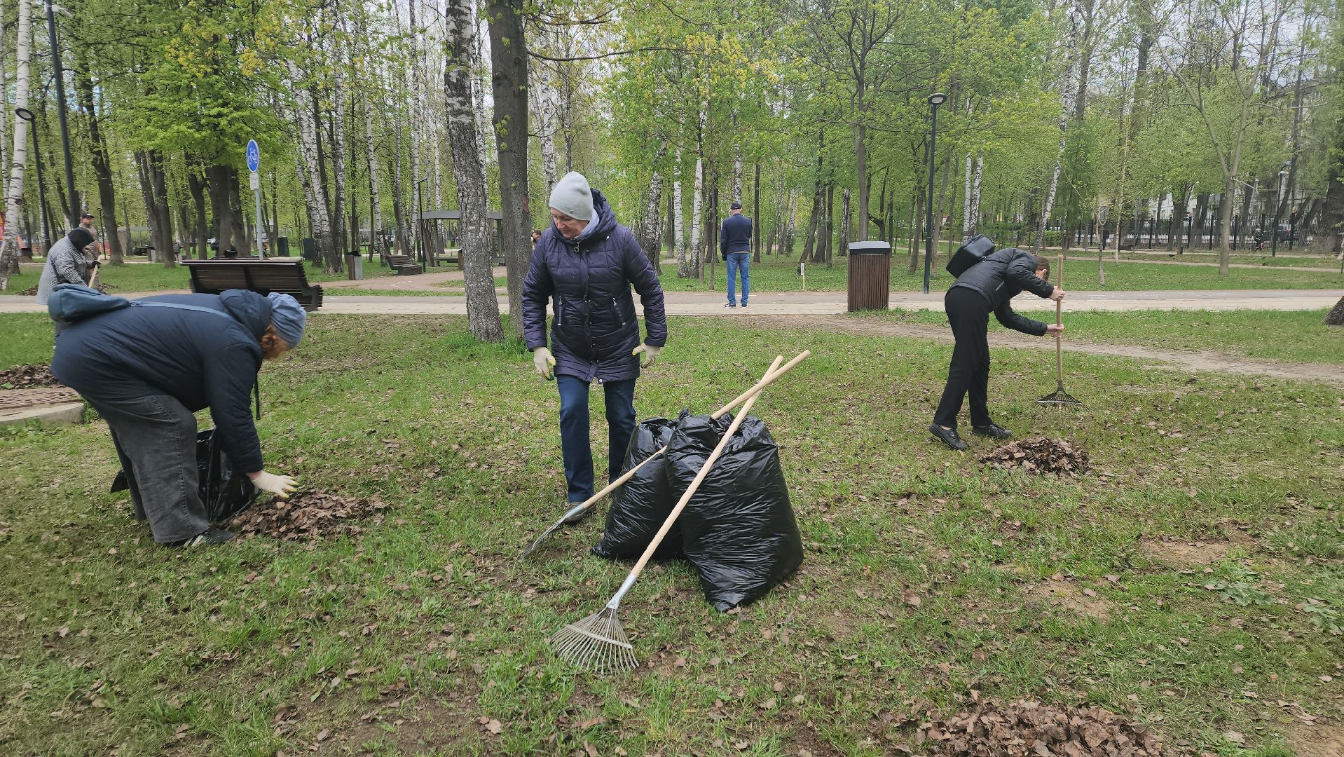 пушкино, субботник, уборка мусора,парки го пушкинский, волонтерская группа,