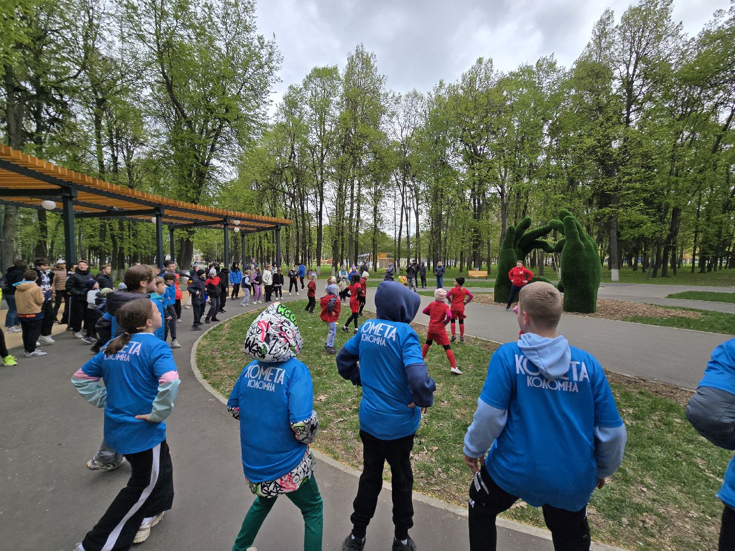 Коломна, парк мира в коломне, парковая атлетика,спортивное мероприятие,