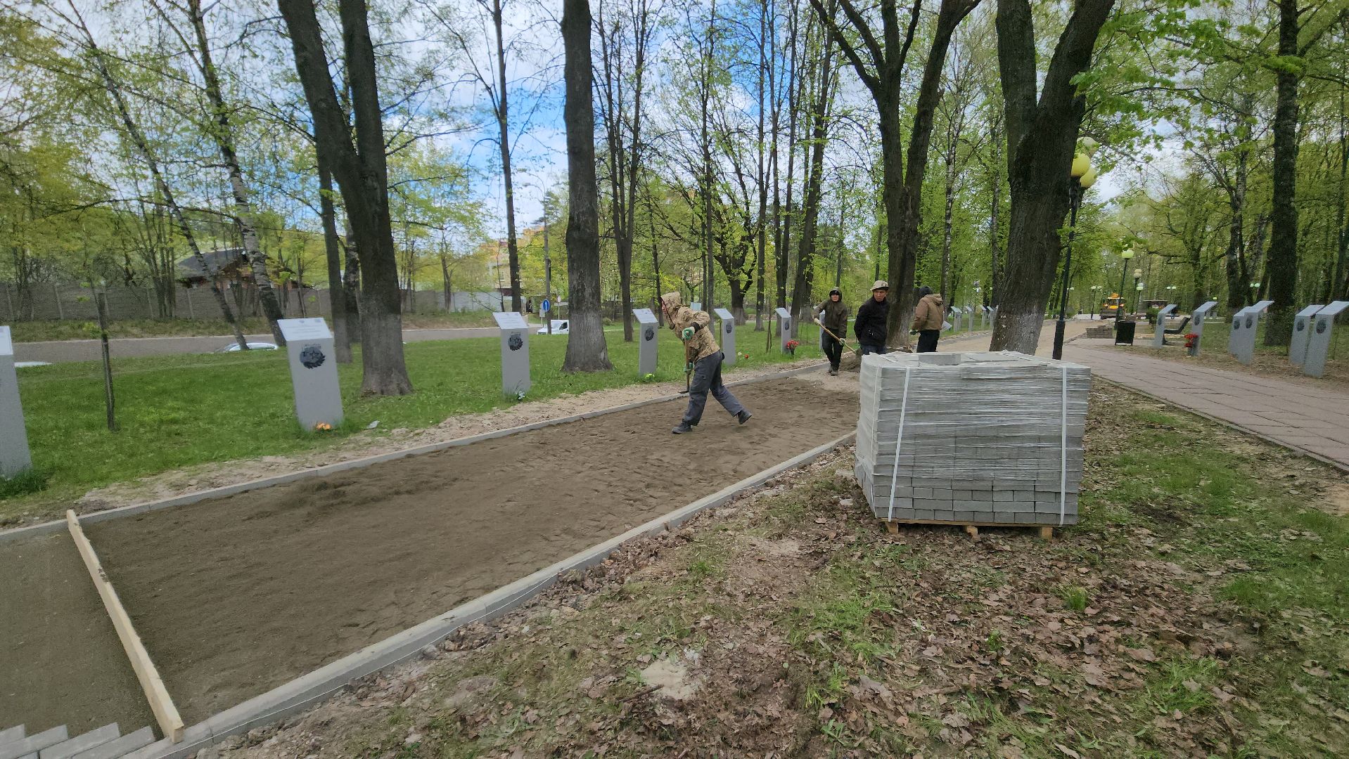 день победы, благоустройство, плитка,