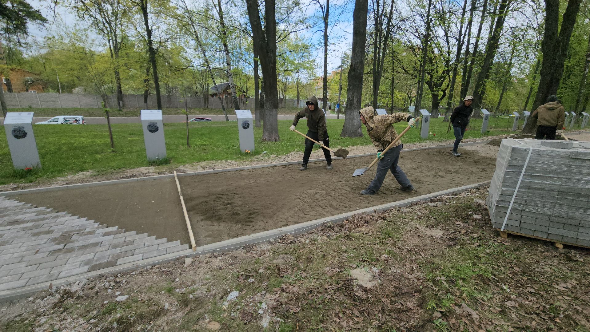 день победы, благоустройство, плитка,