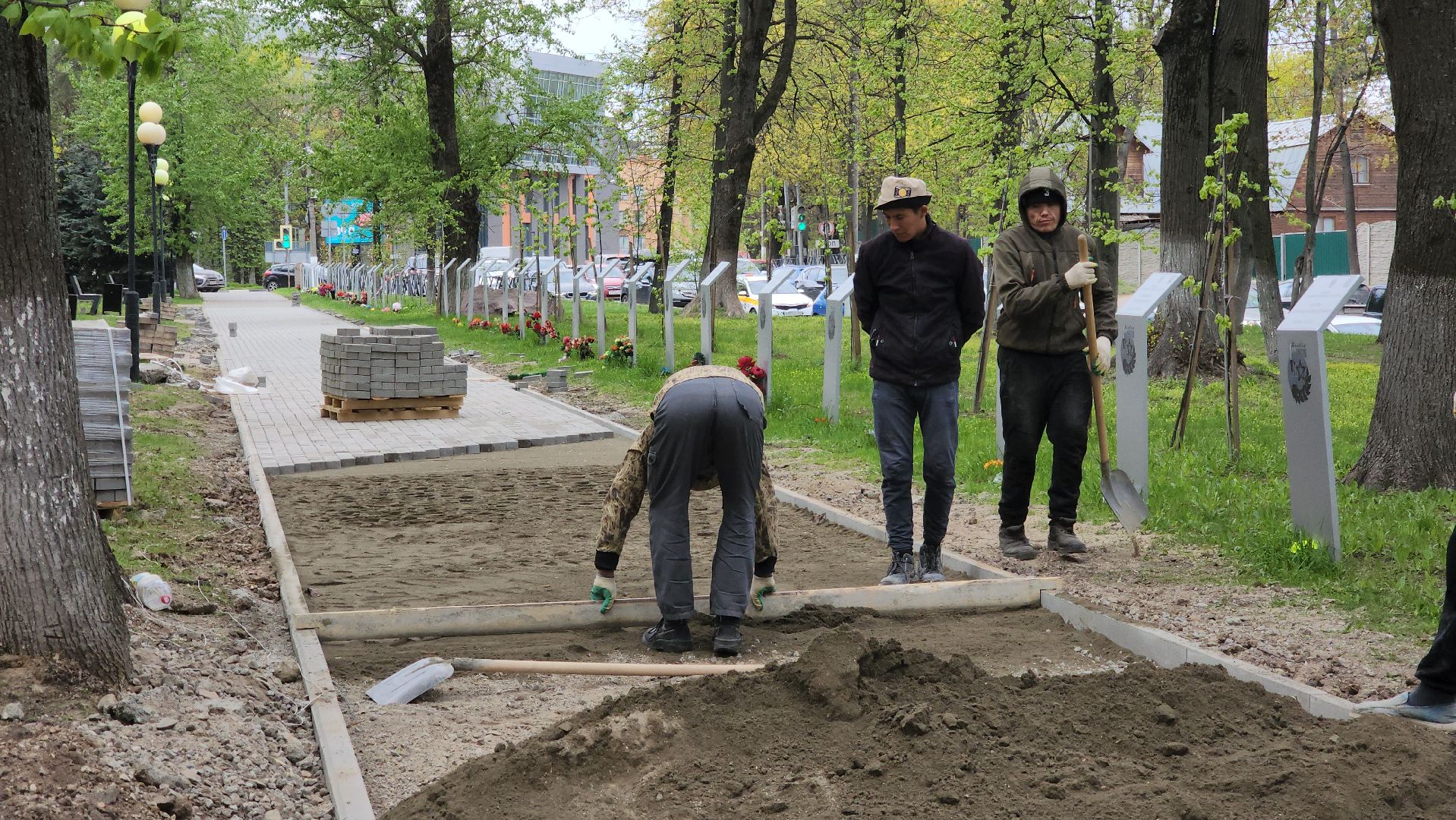 день победы, благоустройство, плитка,