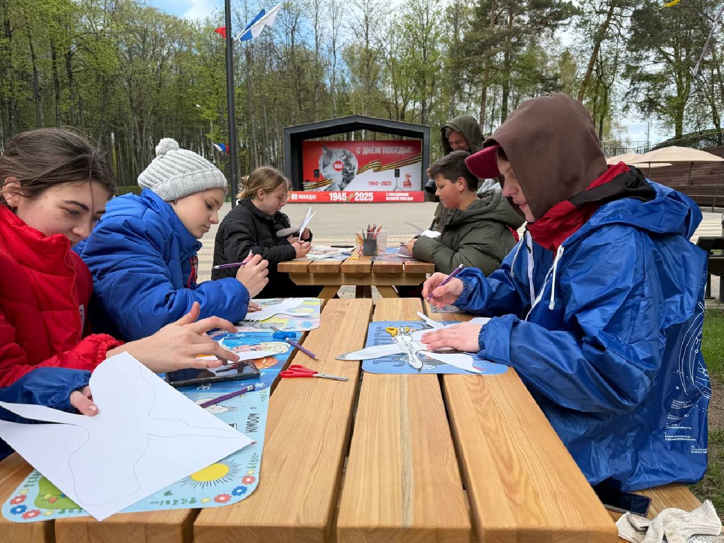 наро-фоминск, день Победы, журавли памяти, центральный парк наро-фоминска, движение первых наро-фоминск,