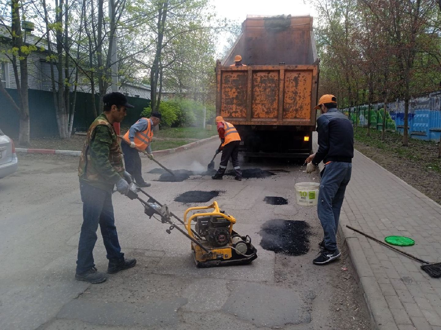 пушкинский, ивантеевка, санаторий, ямочный ремонт, ямы на дорогах, коммунальная служба, асфальтирование,