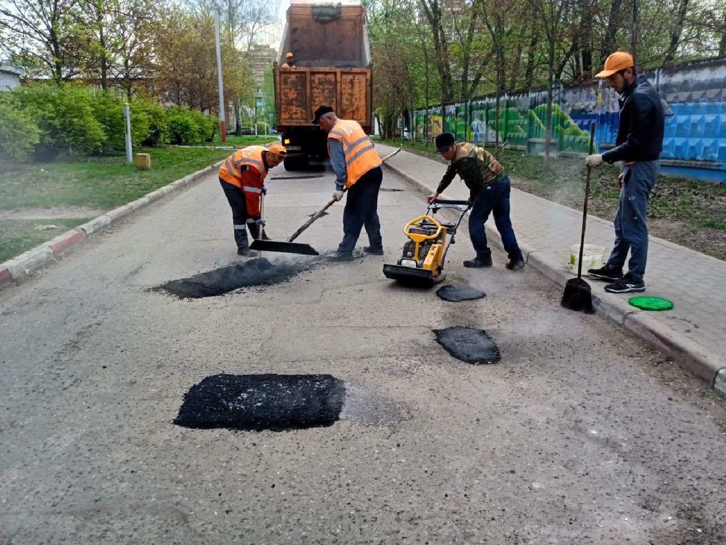 пушкинский, ивантеевка, санаторий, ямочный ремонт, ямы на дорогах, коммунальная служба, асфальтирование,