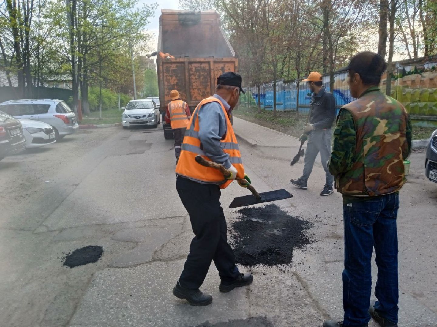 пушкинский, ивантеевка, санаторий, ямочный ремонт, ямы на дорогах, коммунальная служба, асфальтирование,