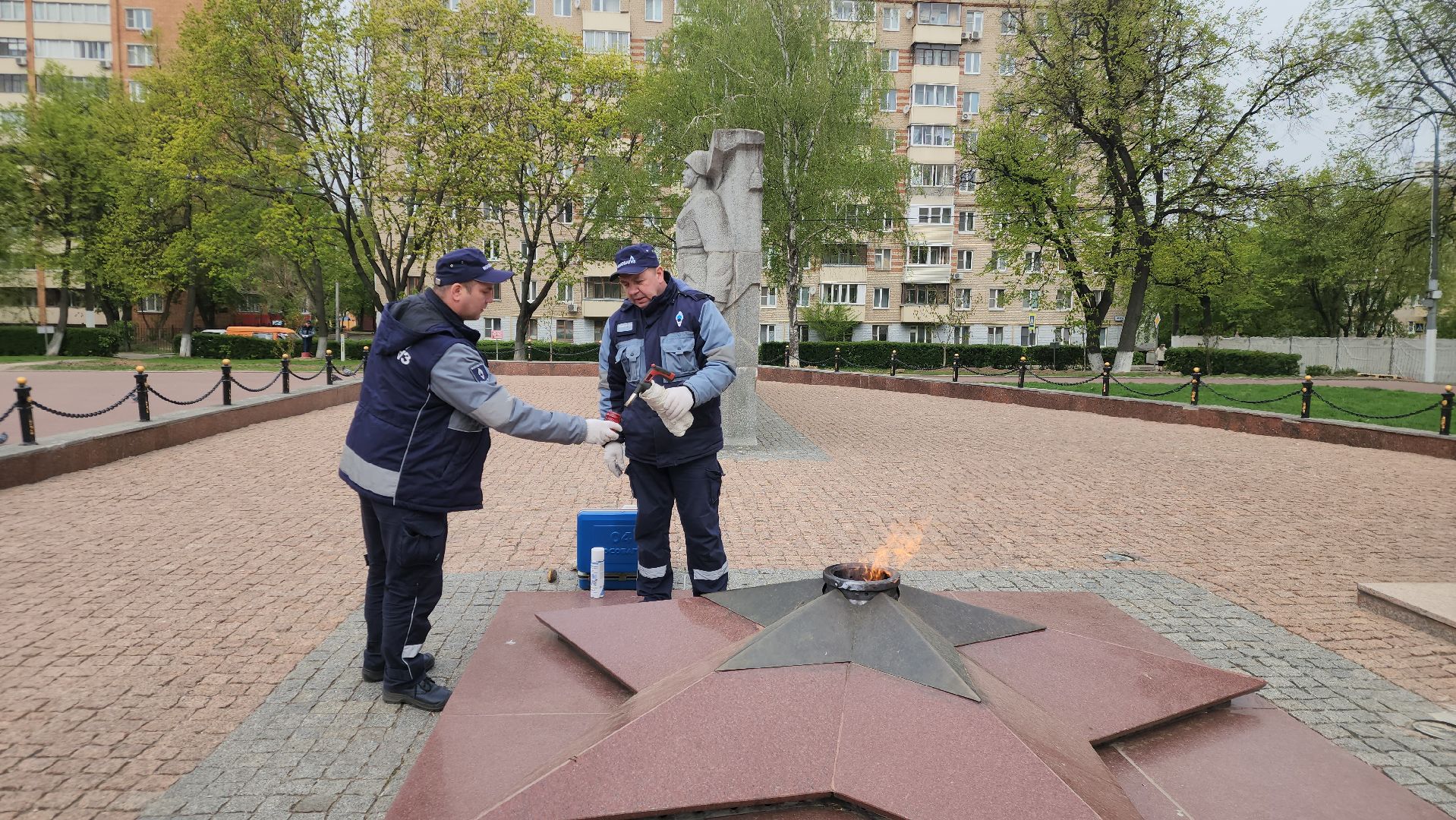подольск, вечный огонь, Техническое обслуживание,