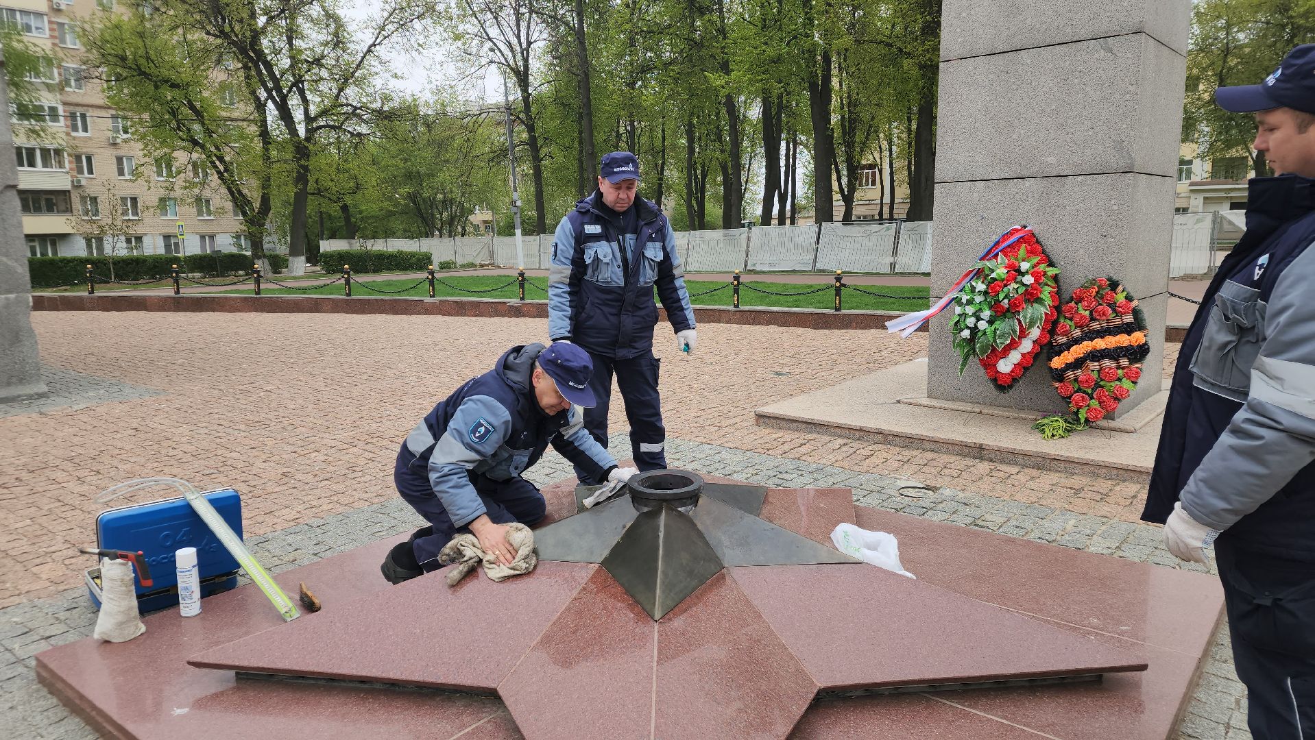 подольск, вечный огонь, Техническое обслуживание,