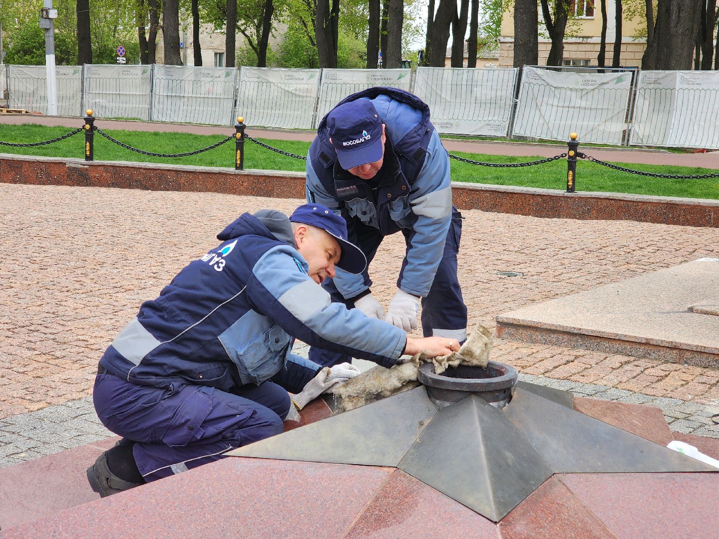 подольск, вечный огонь, Техническое обслуживание,
