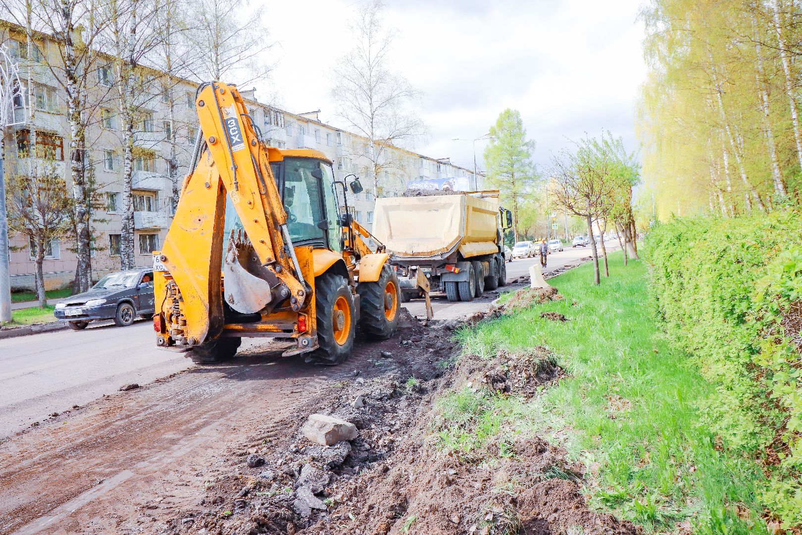 клин, ремонт дороги, транспорт, общество,