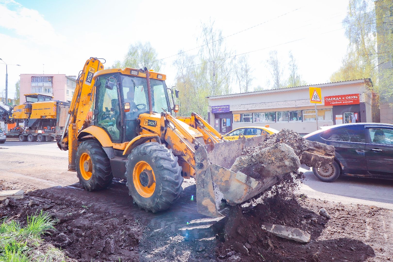 клин, ремонт дороги, транспорт, общество,