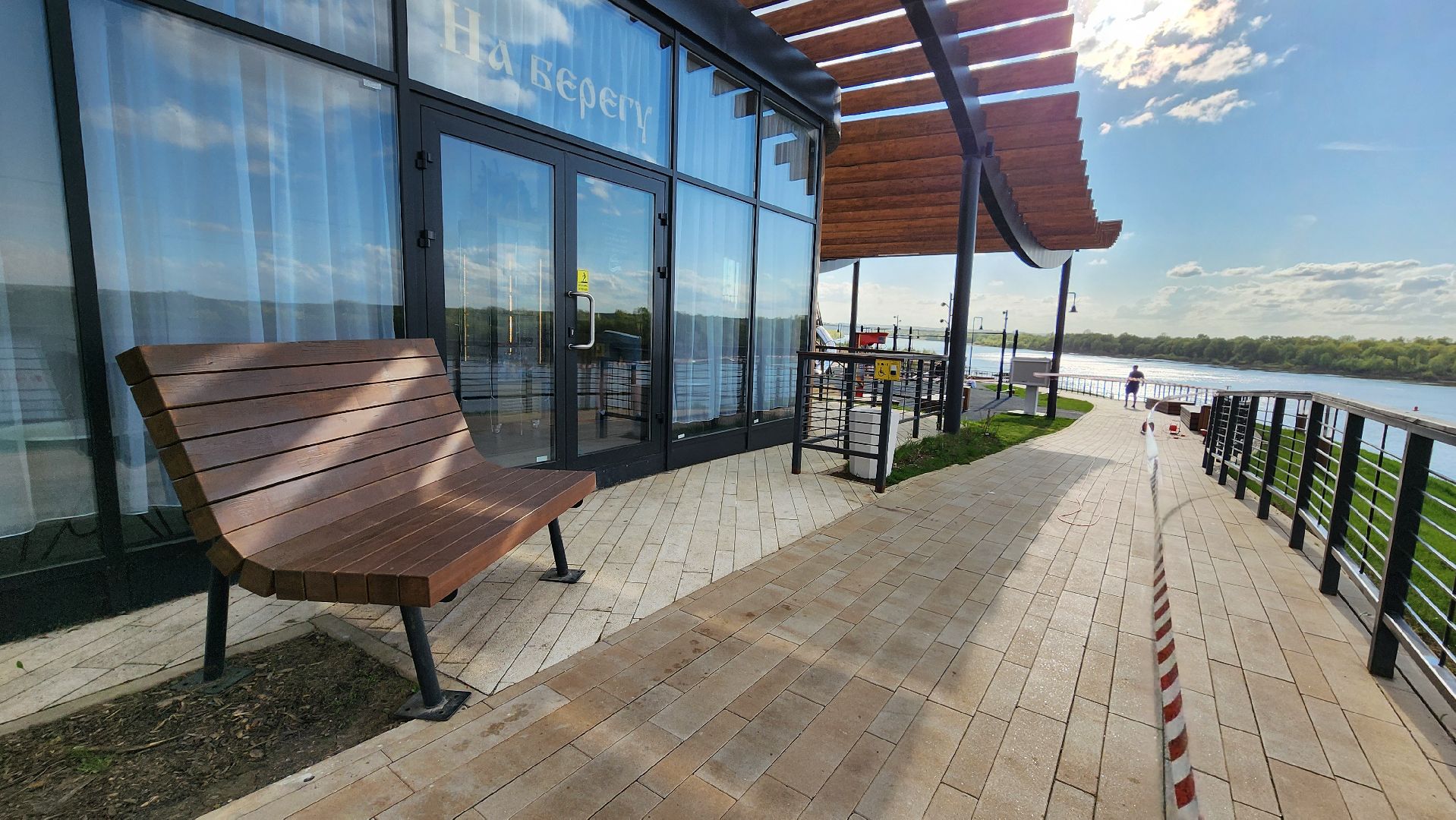 кашира, набережная , отдых, туризм, река, кафе,