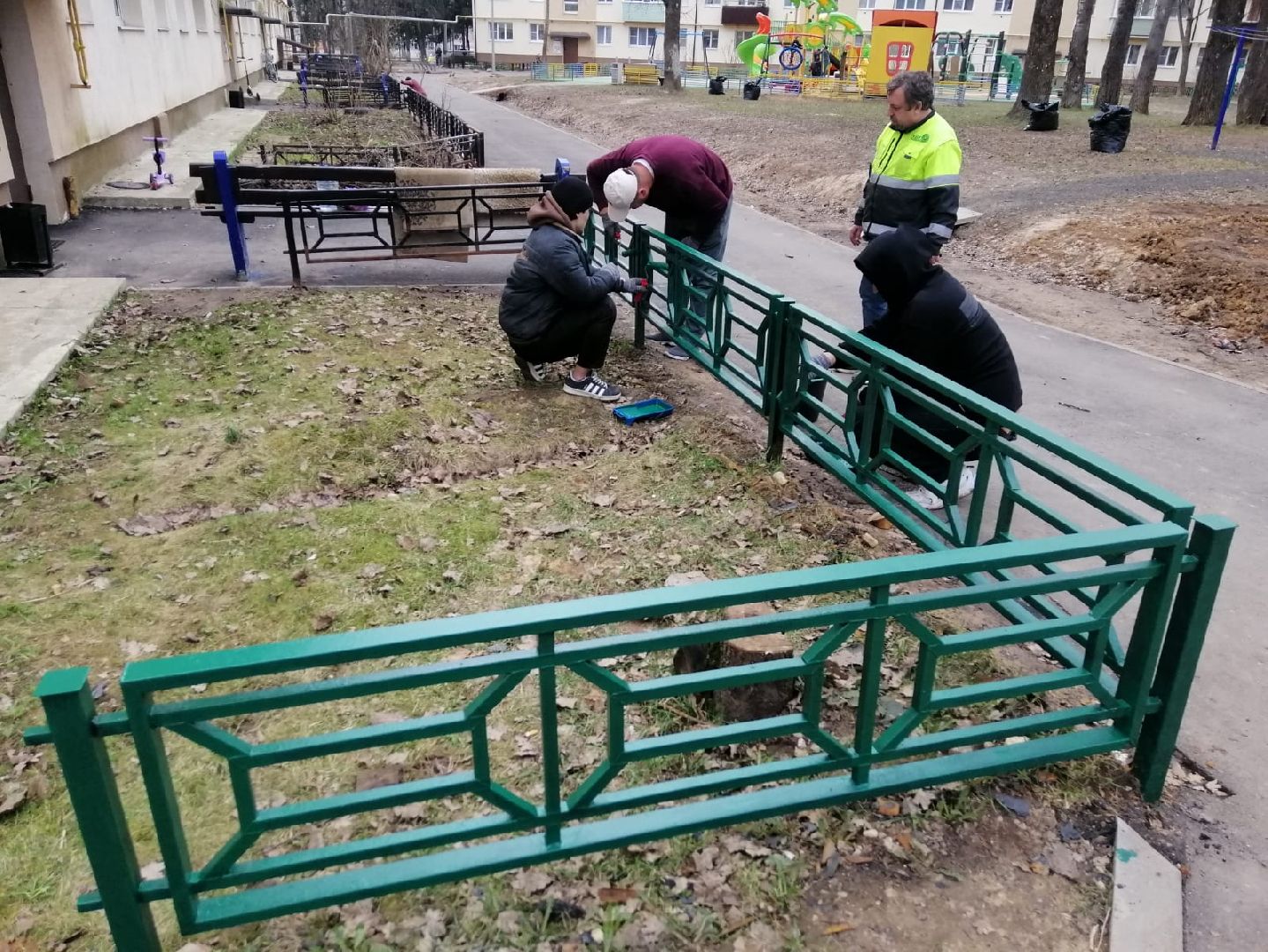 благоустройство, городской округ восход, жкх, краска,