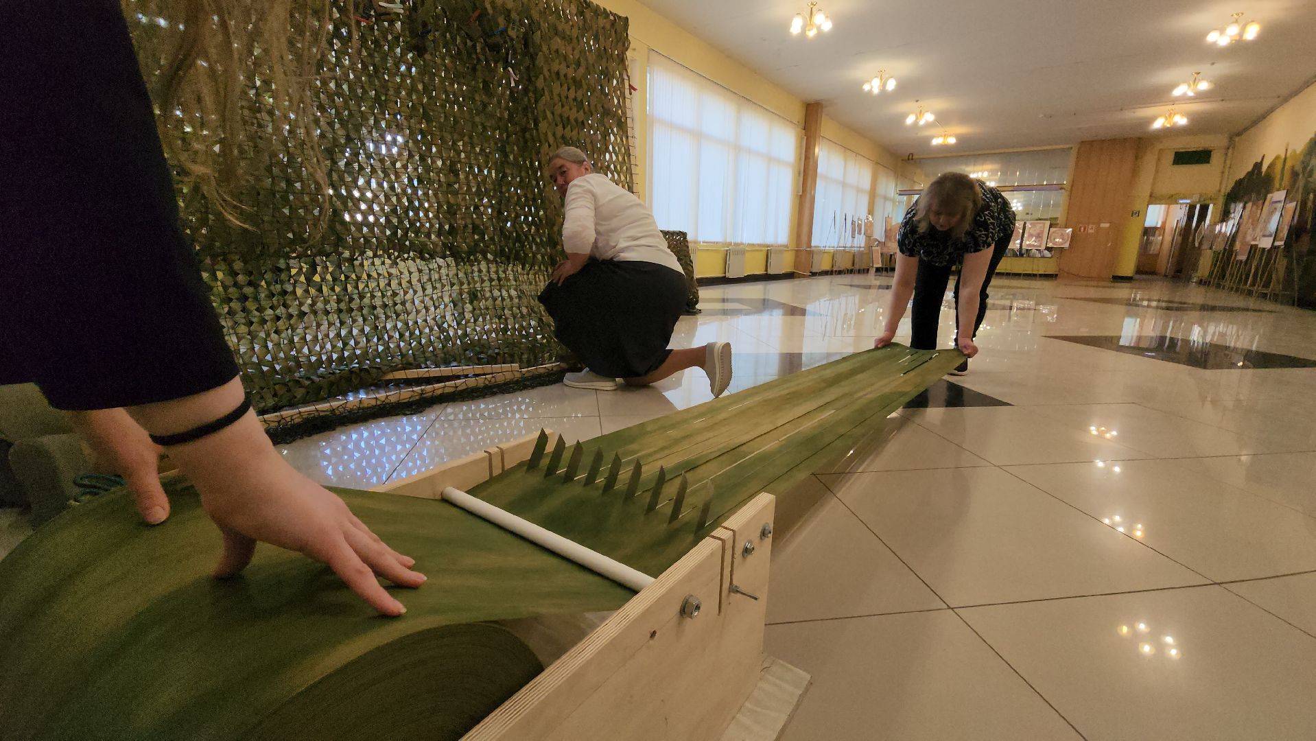 кашира, кашира-8, военный городок, мастер-класс, маскировочная сеть, гуманитарная помощь, сво,