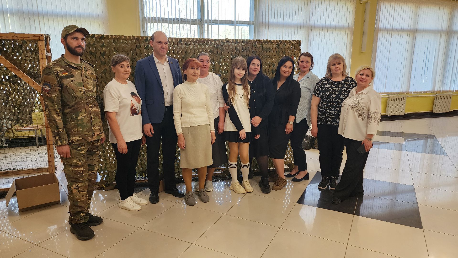 кашира, кашира-8, военный городок, мастер-класс, маскировочная сеть, гуманитарная помощь, сво,