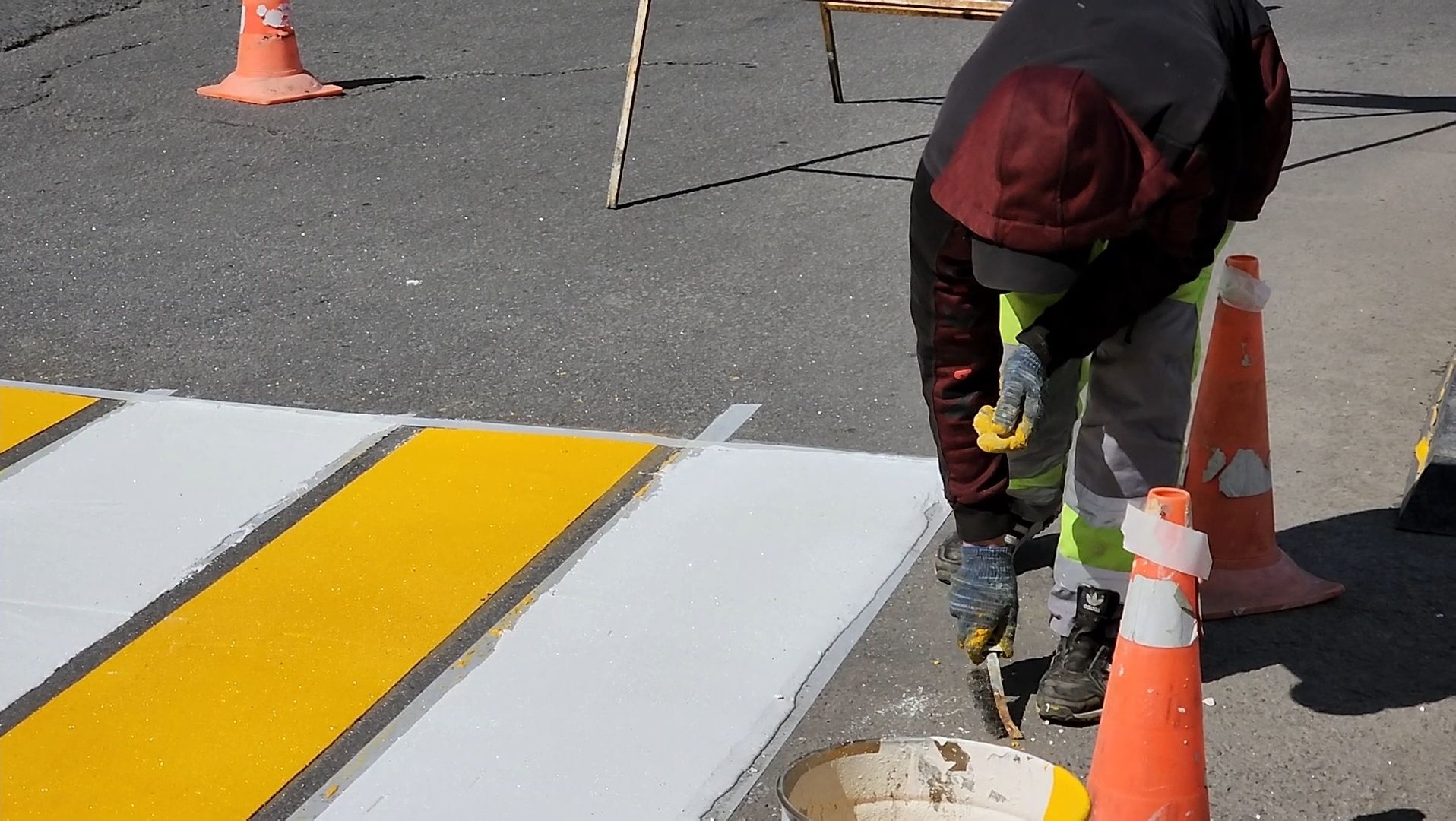 пешеходный переход, разметка, зебра,