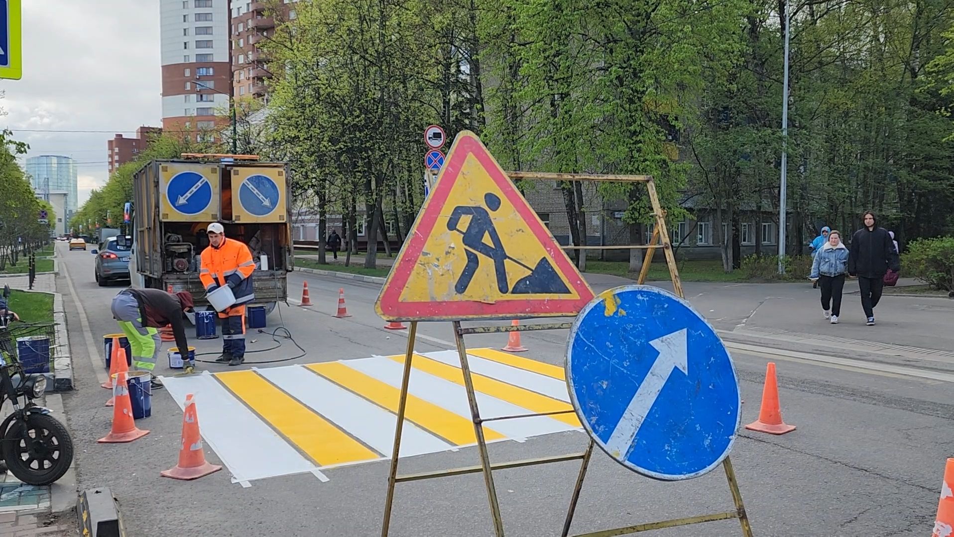 пешеходный переход, разметка, зебра,