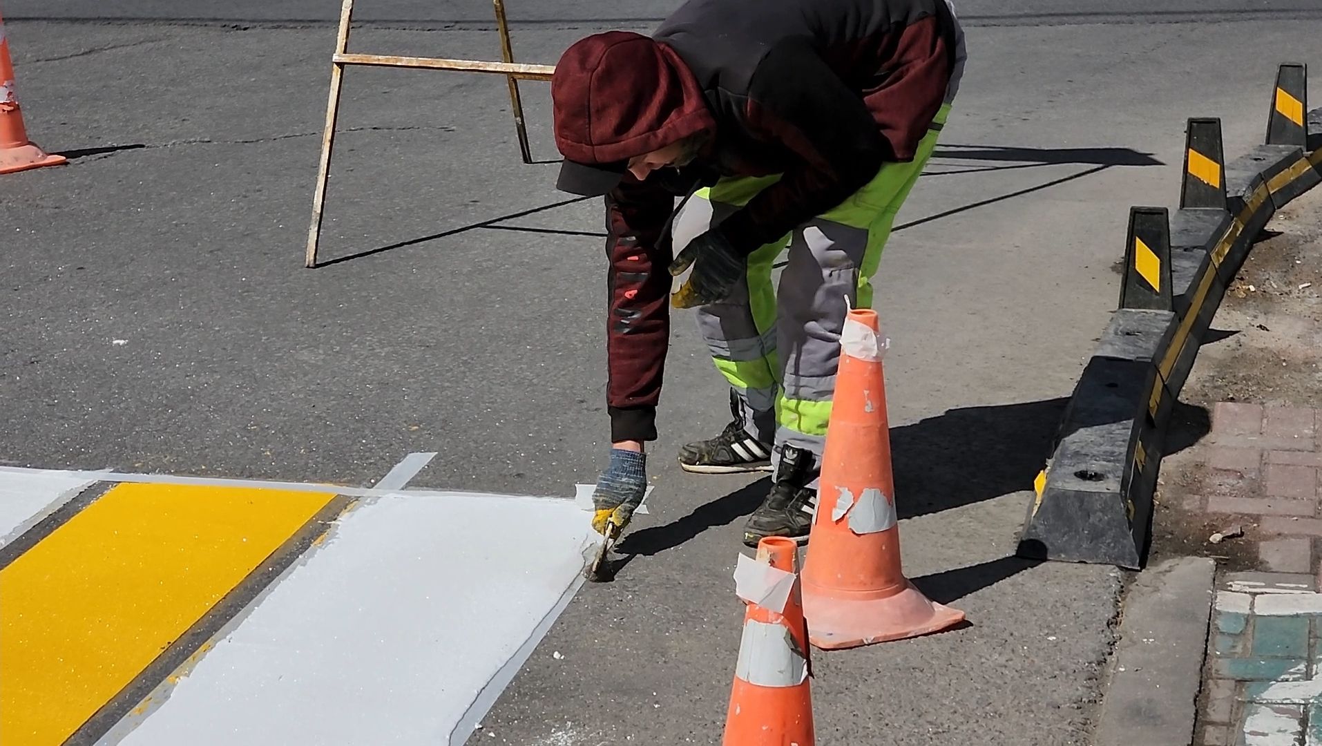 пешеходный переход, разметка, зебра,