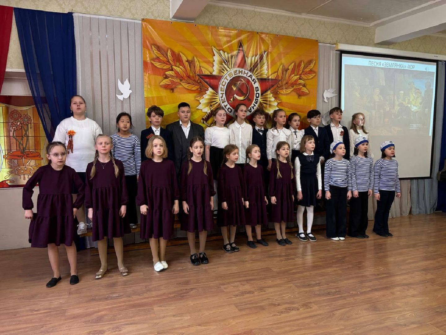 пушкино, лицей, день победы, песни, песни военных лет, хореография, лицеисты, концерт ко дню победы,родители,вертикалки,