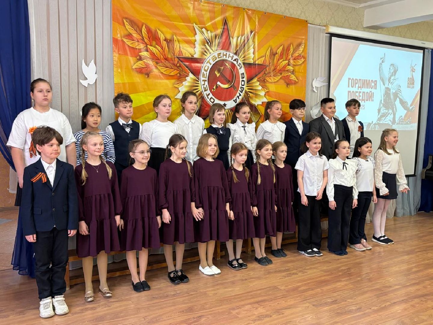 пушкино, лицей, день победы, песни, песни военных лет, хореография, лицеисты, концерт ко дню победы,родители,вертикалки,