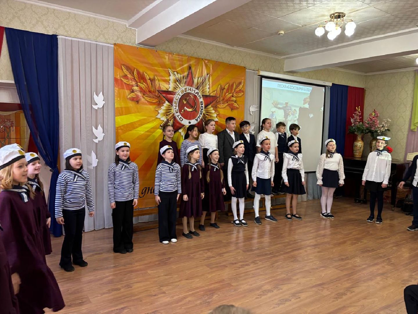 пушкино, лицей, день победы, песни, песни военных лет, хореография, лицеисты, концерт ко дню победы,родители,вертикалки,