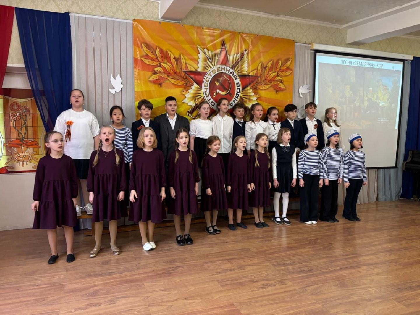 пушкино, лицей, день победы, песни, песни военных лет, хореография, лицеисты, концерт ко дню победы,родители,вертикалки,