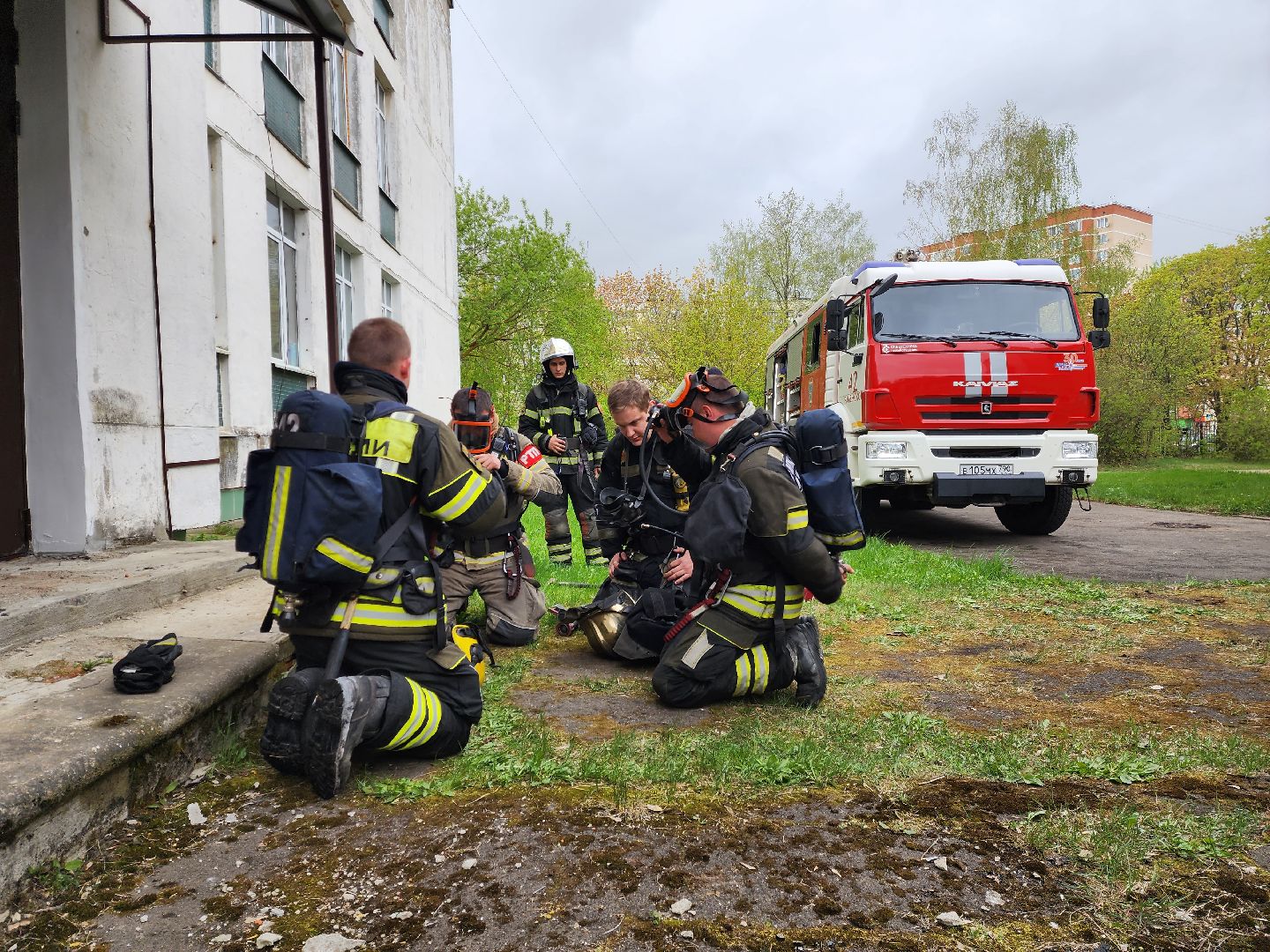 раменское, общество, пожарная безопасность, тренировочная эвакуация в средней школе 22 в дубовой роще,