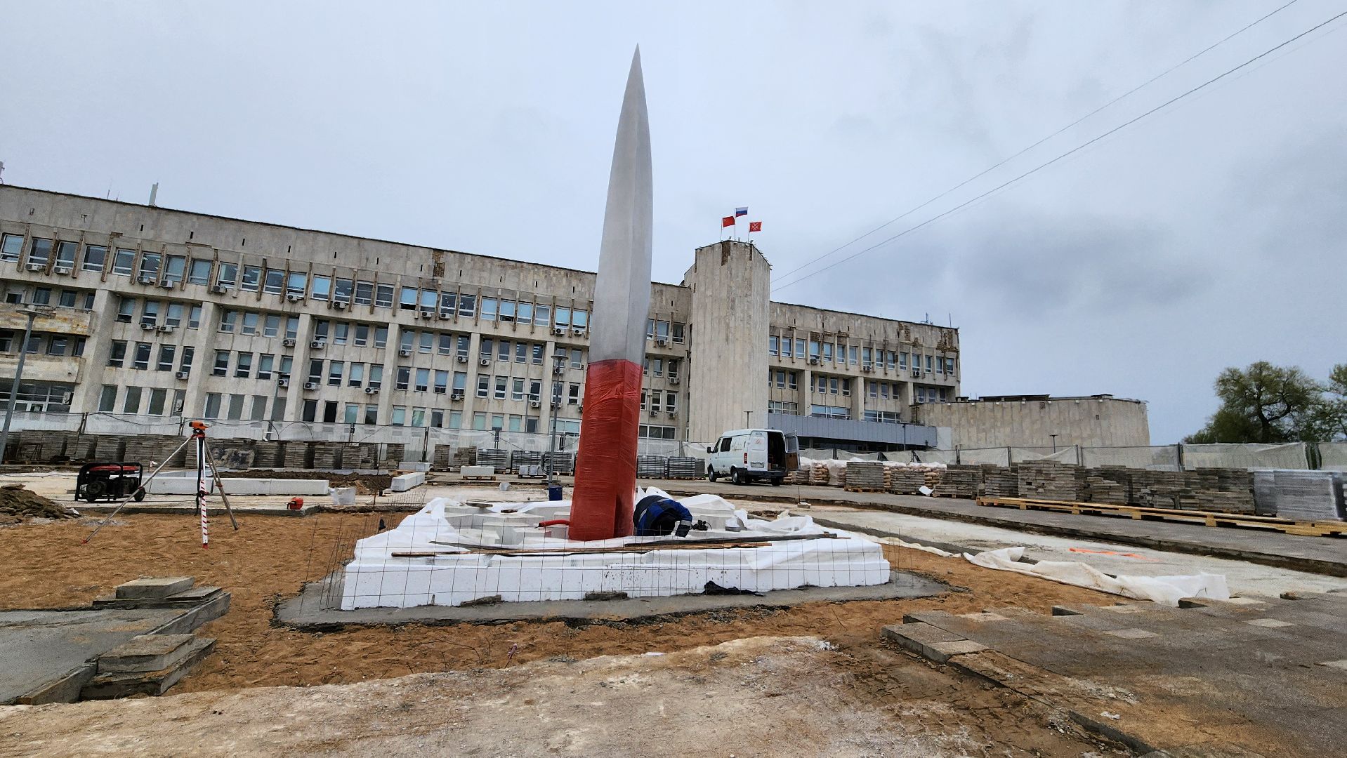 Руза ,  Стела населенный пункт воинской доблести, благоустройство, День Победы,