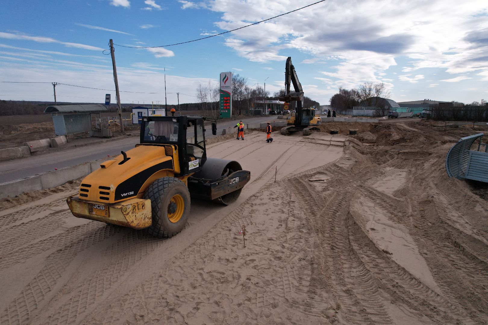 видео с коптера, путепровод в аникеевке, ремонт дороги в серпухове,