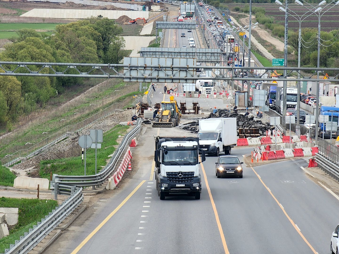 пущино, серпухов, дороги, ремонт путепровода, росавтодор, м-2 крым,