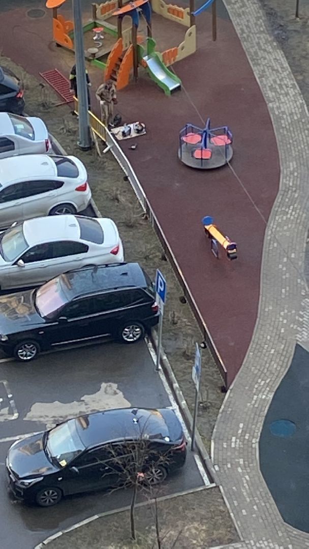 Долгопрудный, дети, площадки, машины