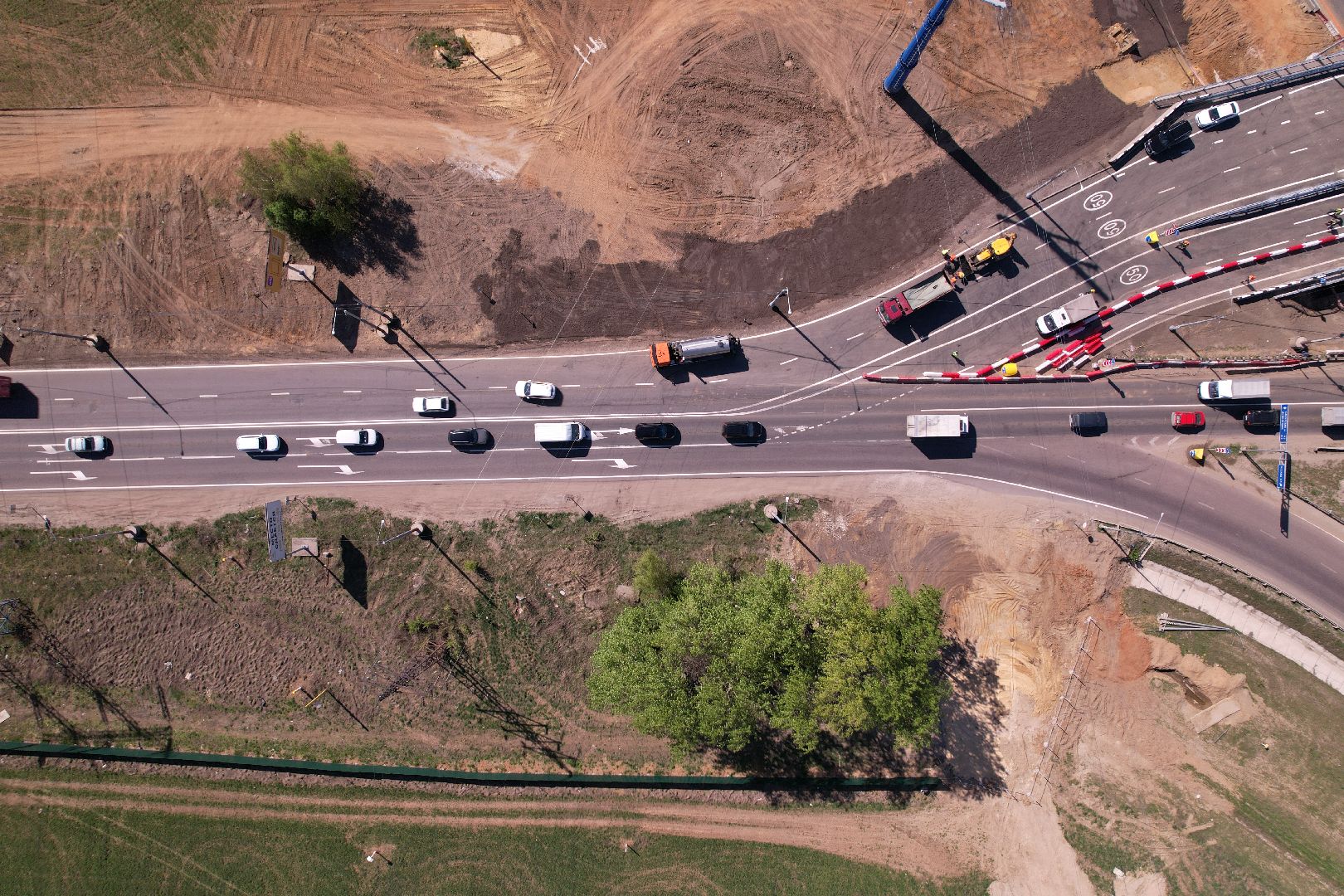 видео с коптера, дороги подмосковья, развязка каширского и володарского шоссе,