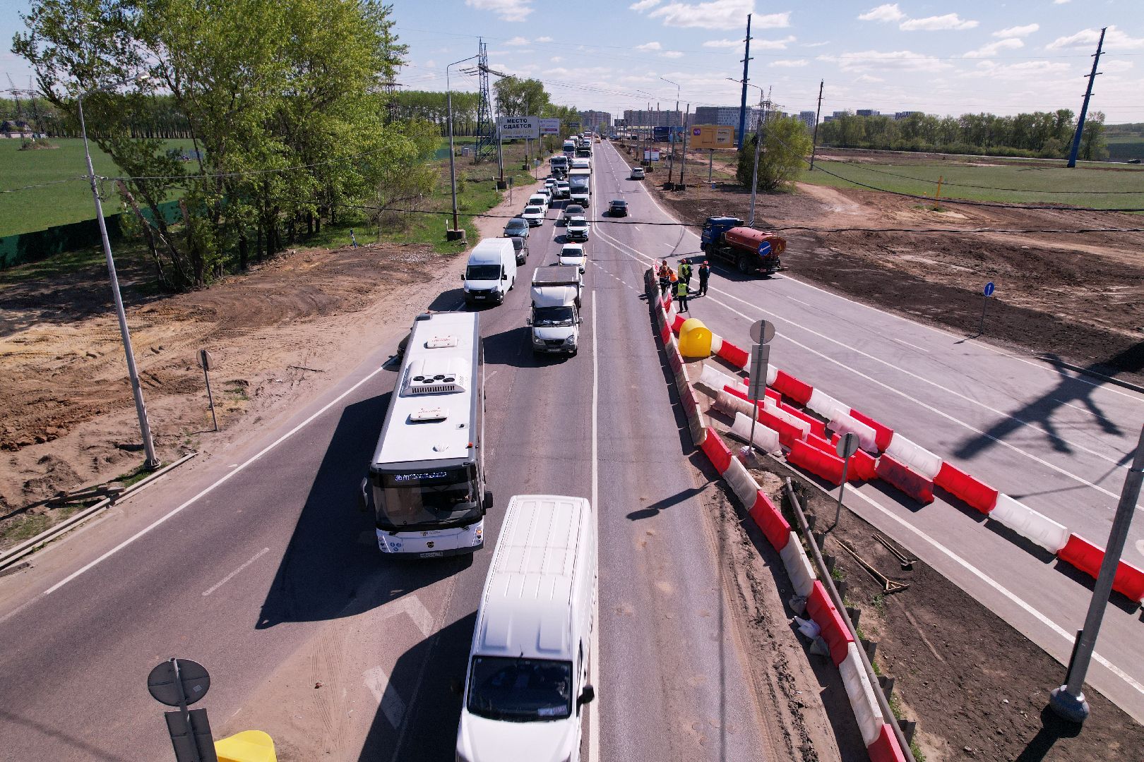 видео с коптера, дороги подмосковья, развязка каширского и володарского шоссе,