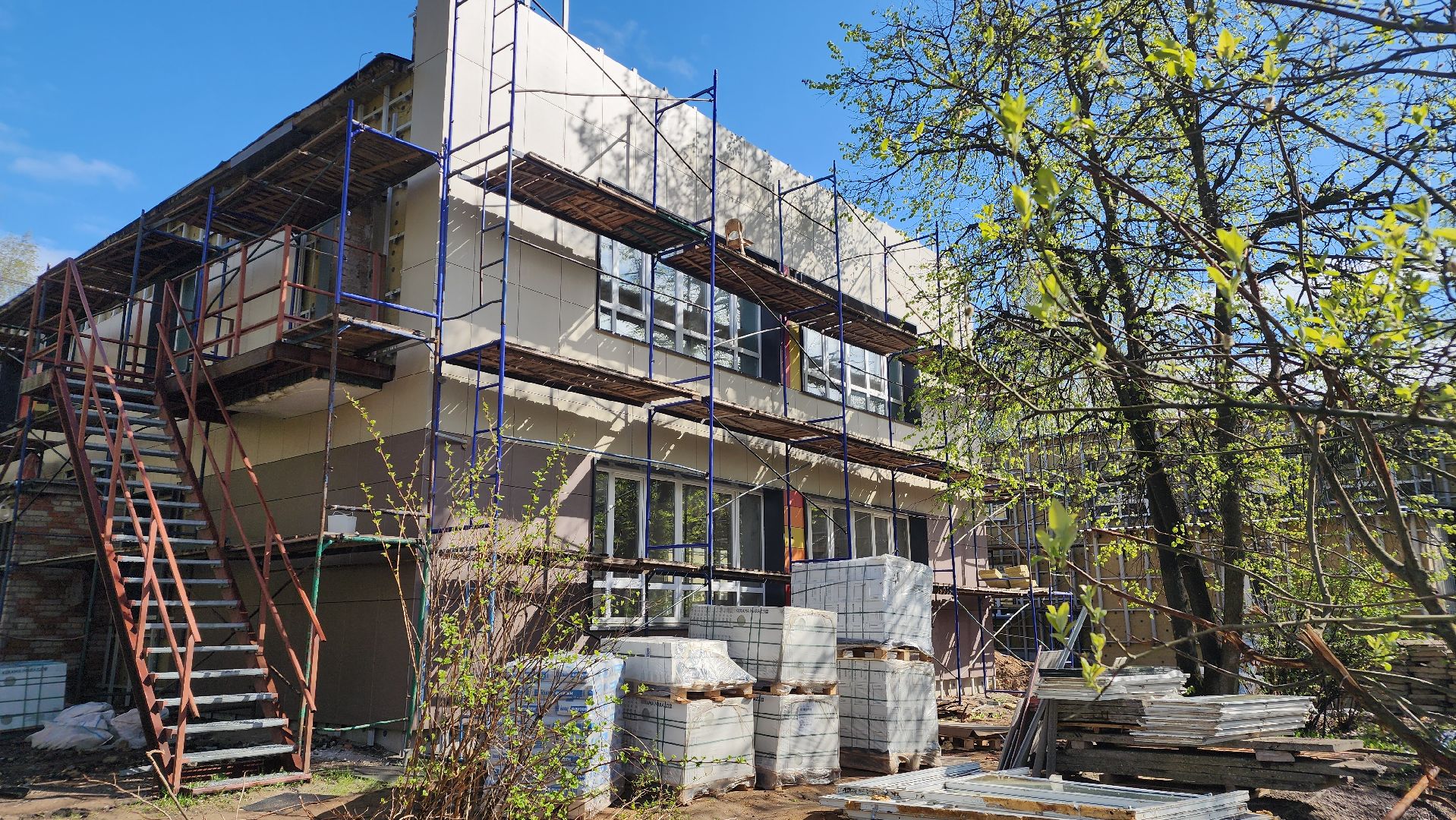 строительство, детский сад, лосино-петровский,