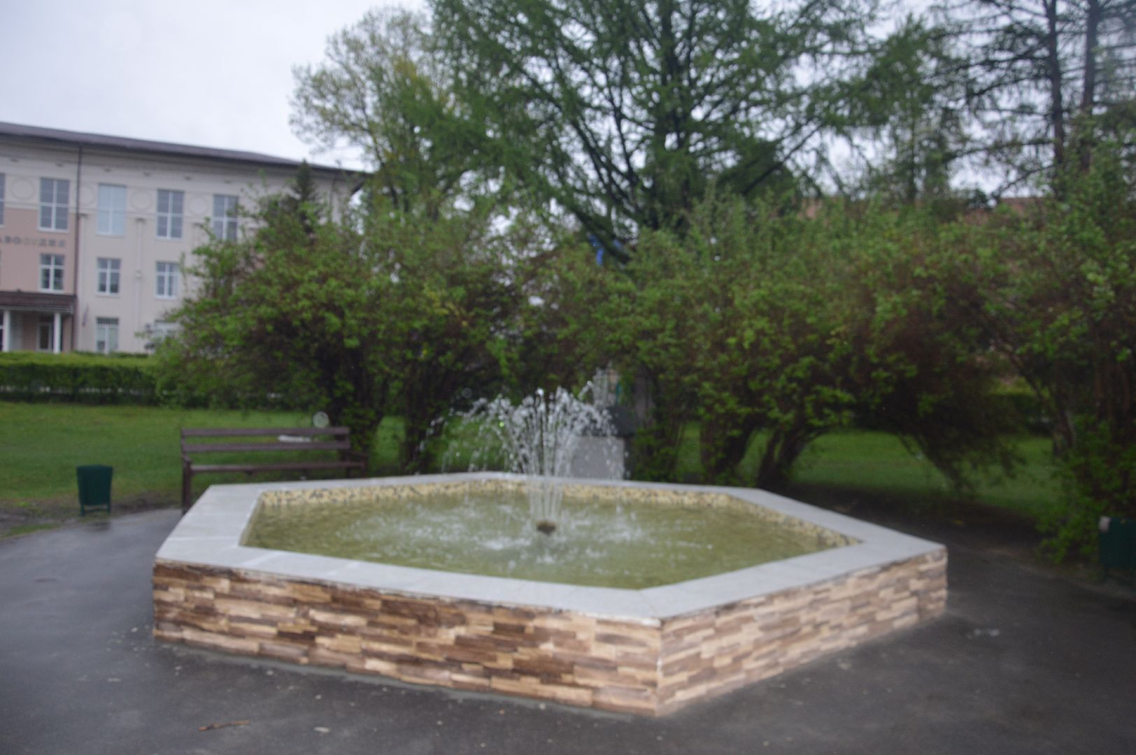 Шатура, фонтаны, запуск фонтанов