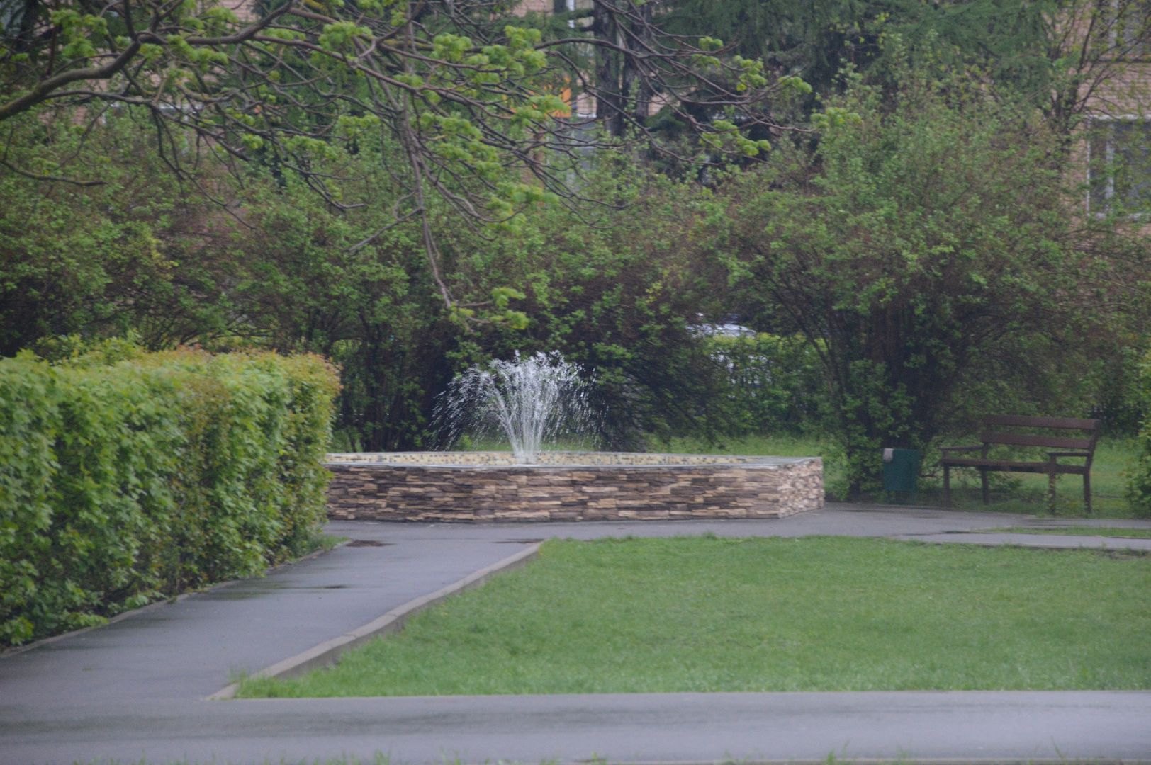 Шатура, фонтаны, запуск фонтанов