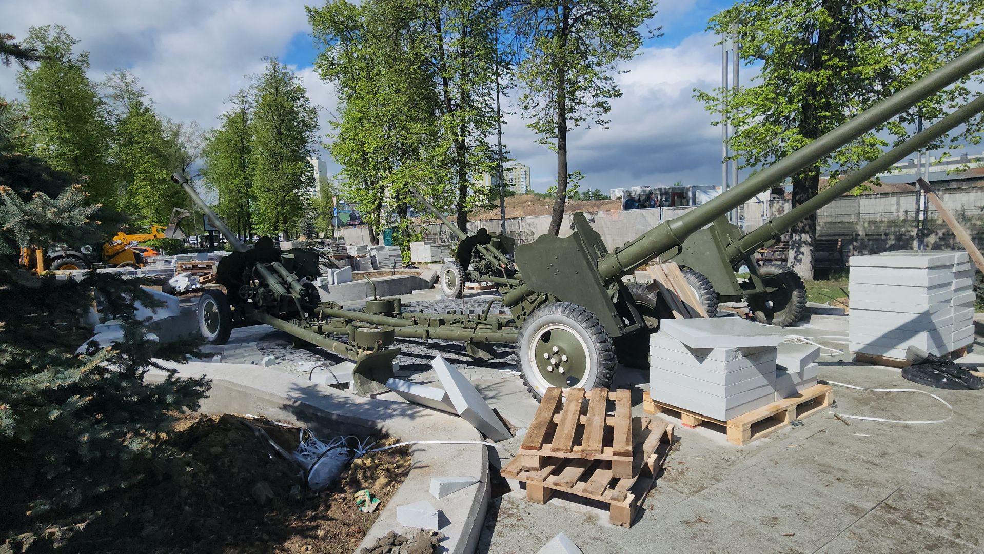 люберцы, 80-летие великой победы, реконструкция мемориала,