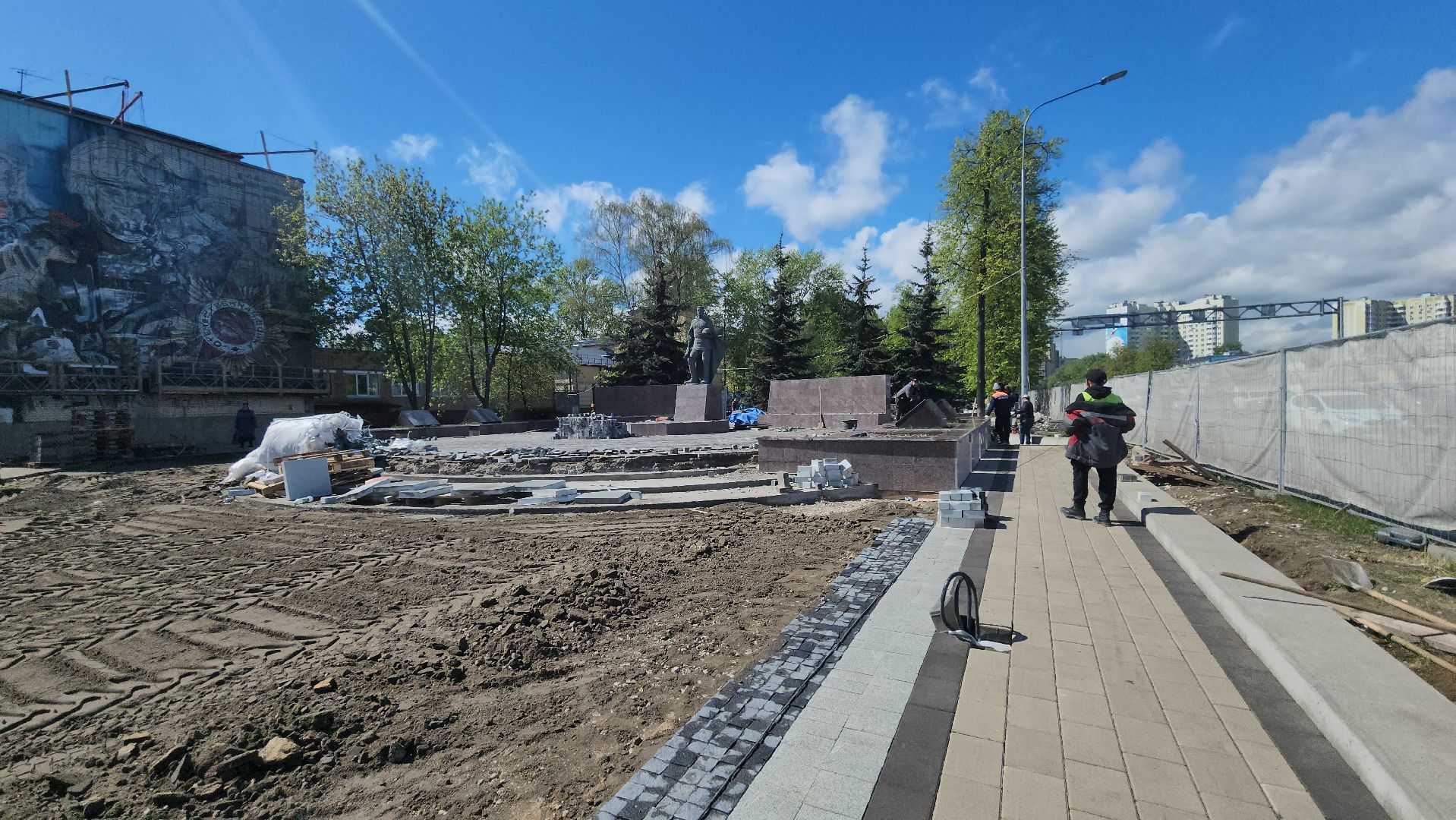 люберцы, 80-летие великой победы, реконструкция мемориала,