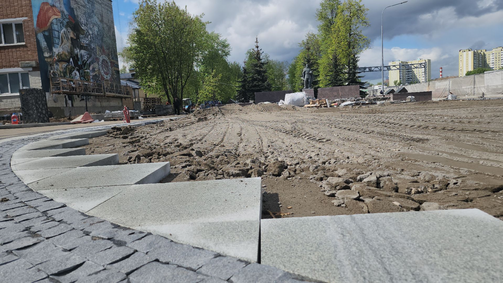 люберцы, 80-летие великой победы, реконструкция мемориала,