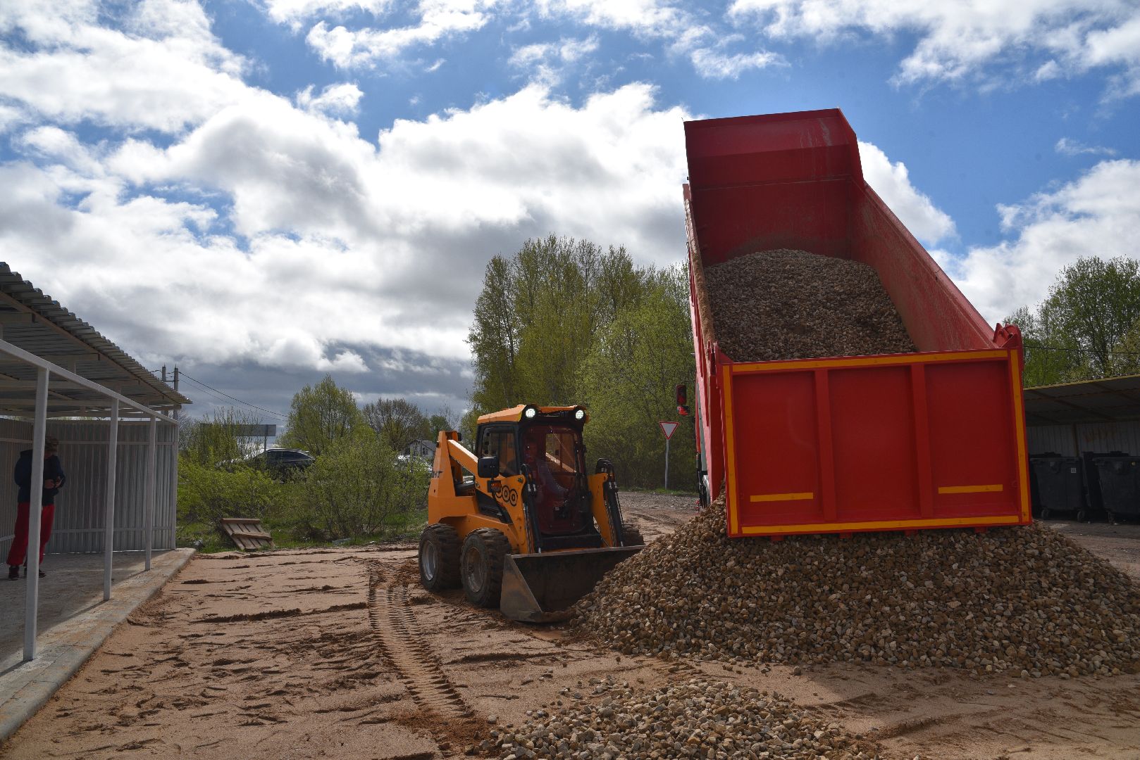 лотошино, благоустройство, вывоз мусора, контейнерная площадка,
