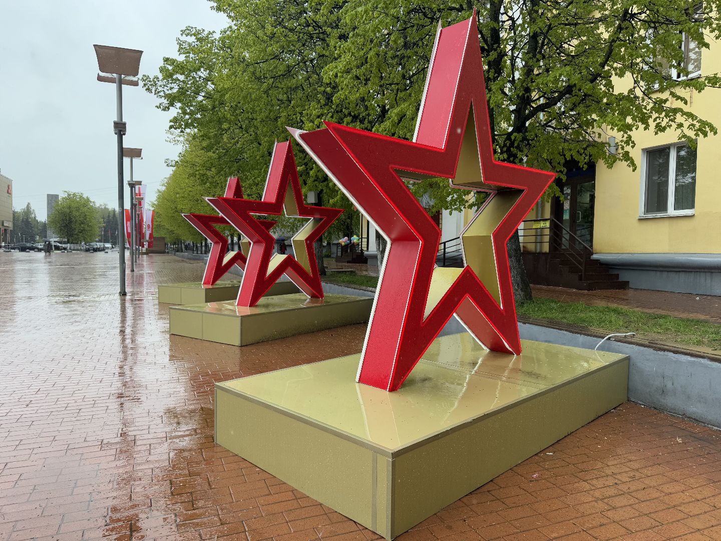 день победы, балашиха, украшение города,