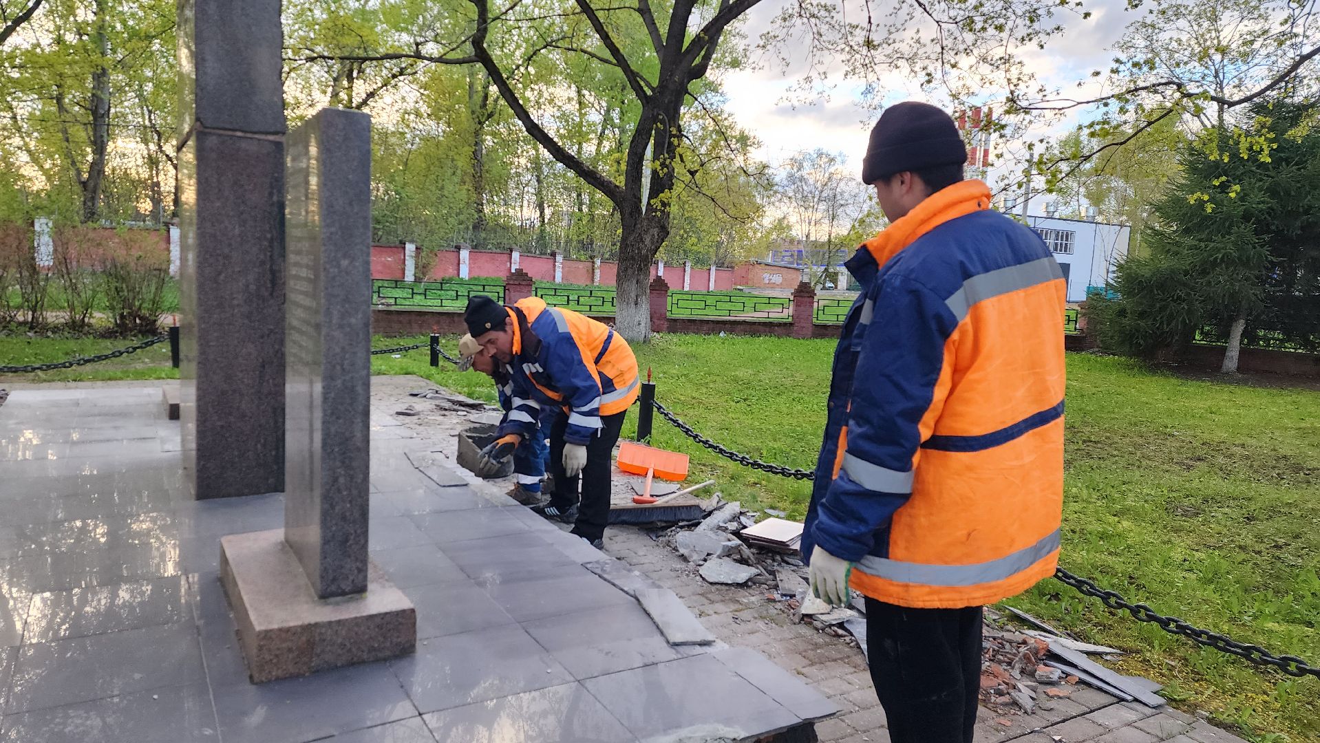 истра, благоустройство, памятник вов,