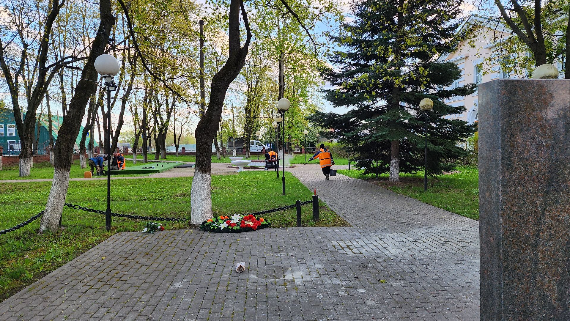 истра, благоустройство, памятник вов,