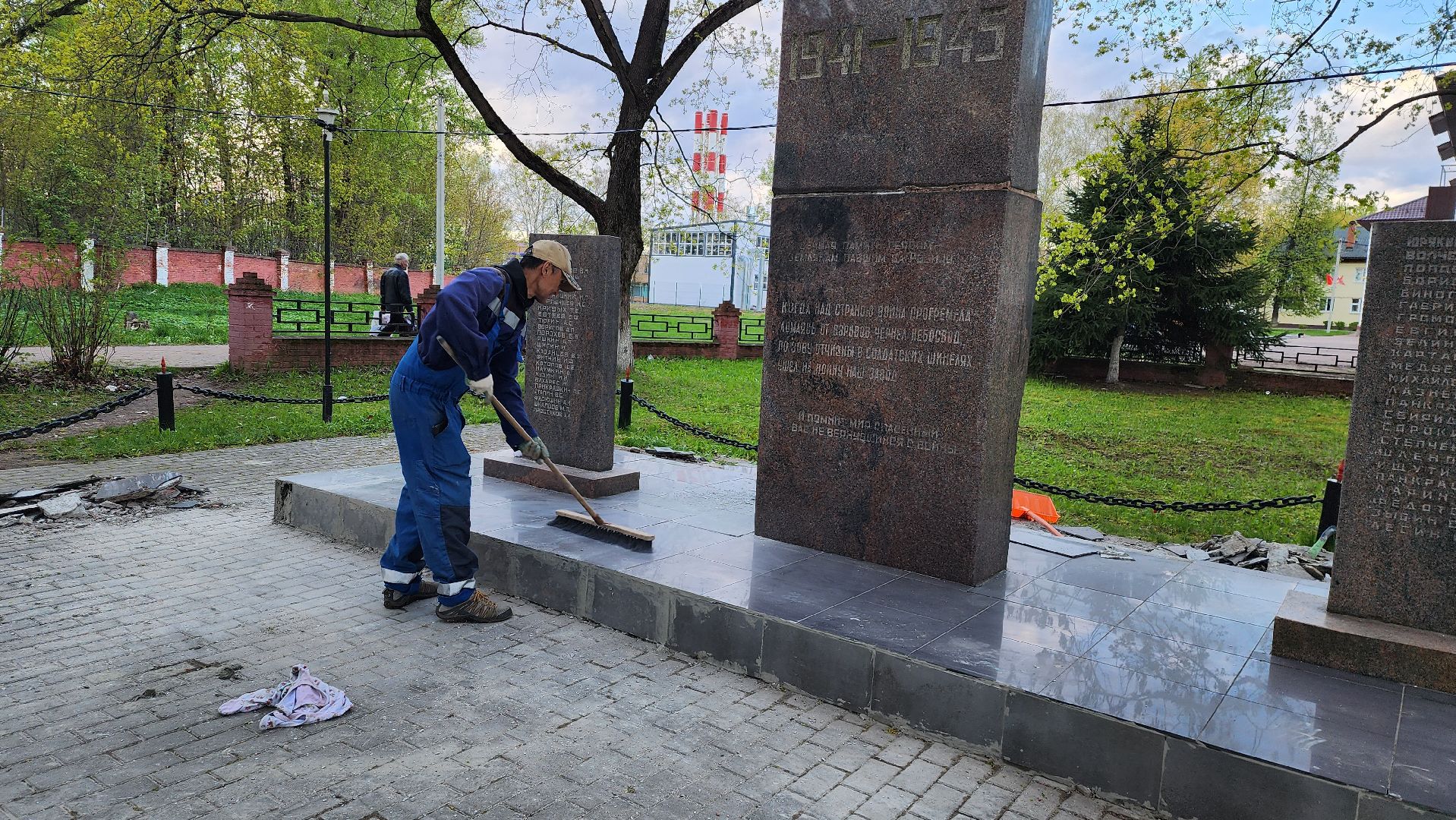 истра, благоустройство, памятник вов,