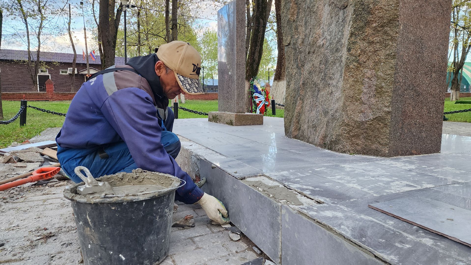 истра, благоустройство, памятник вов,