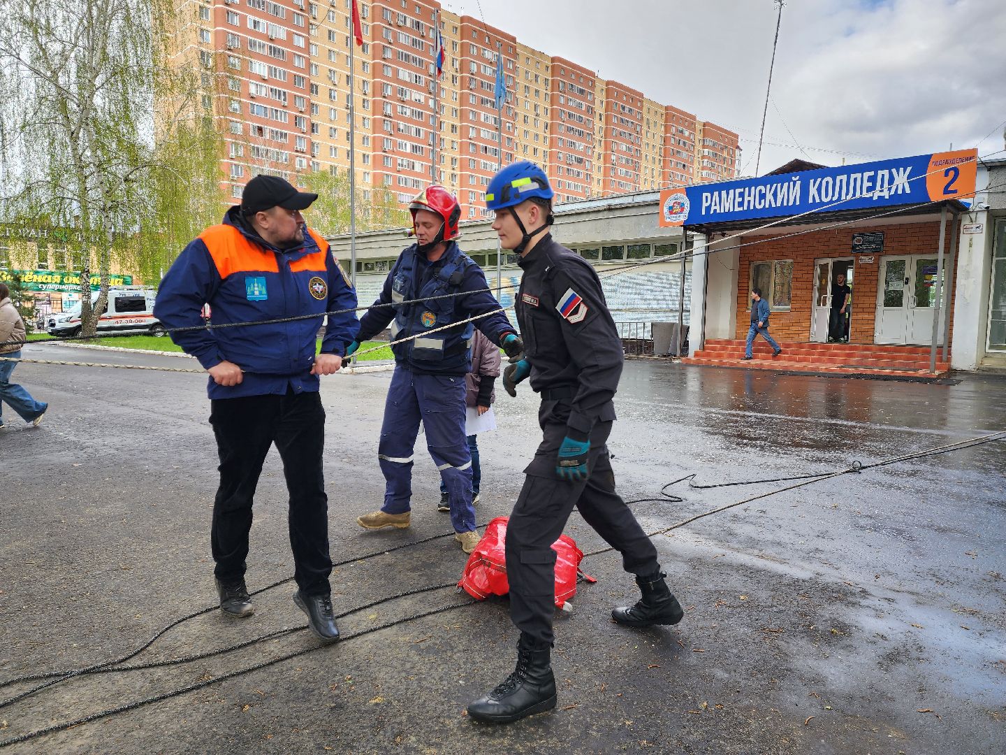 раменское, общество, пожарная безопасность, тренировочная эвакуация в раменском колледже,