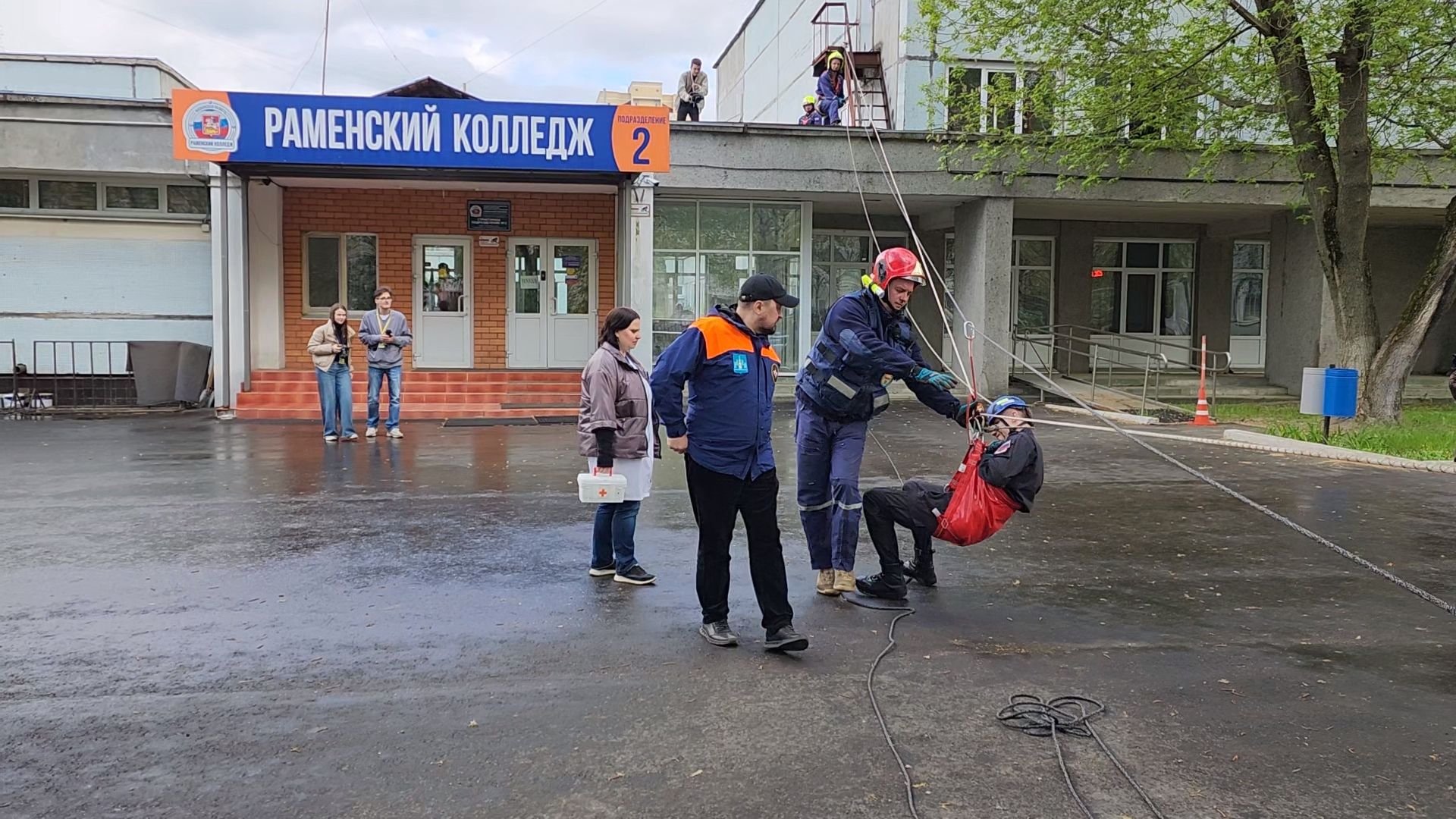 раменское, общество, пожарная безопасность, тренировочная эвакуация в раменском колледже,