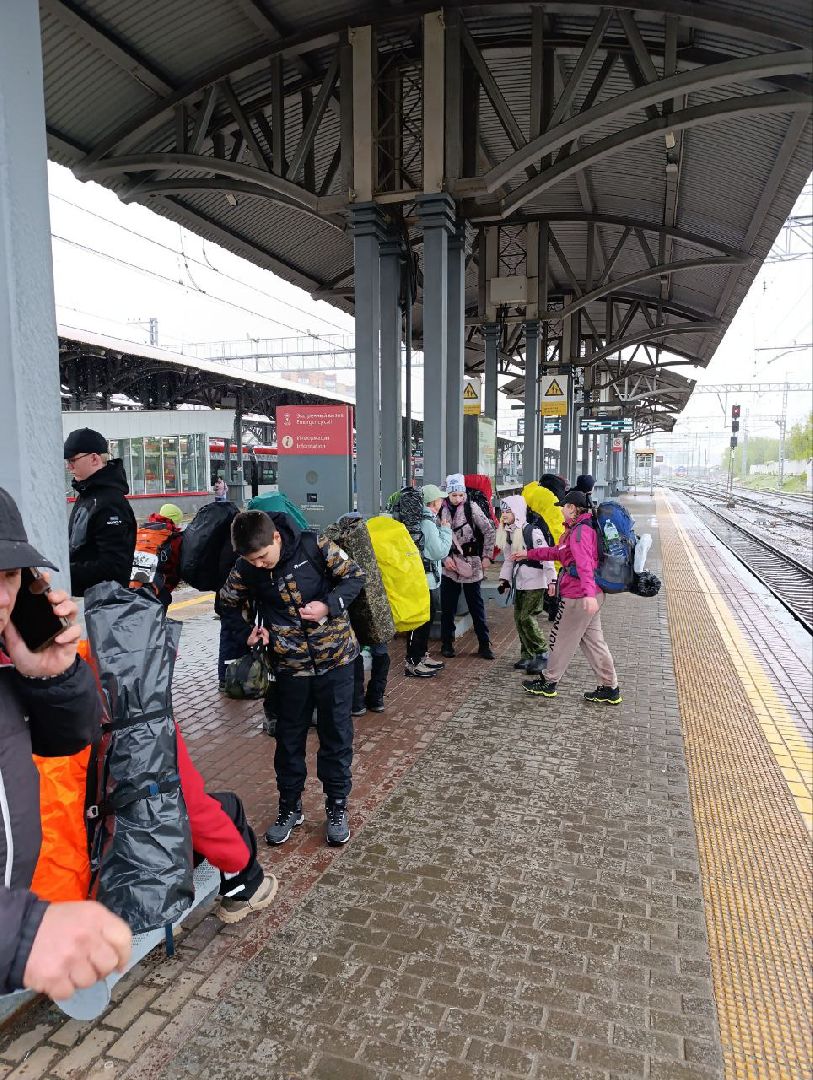 Подольск, Туристы, 80 лет победе, поход,